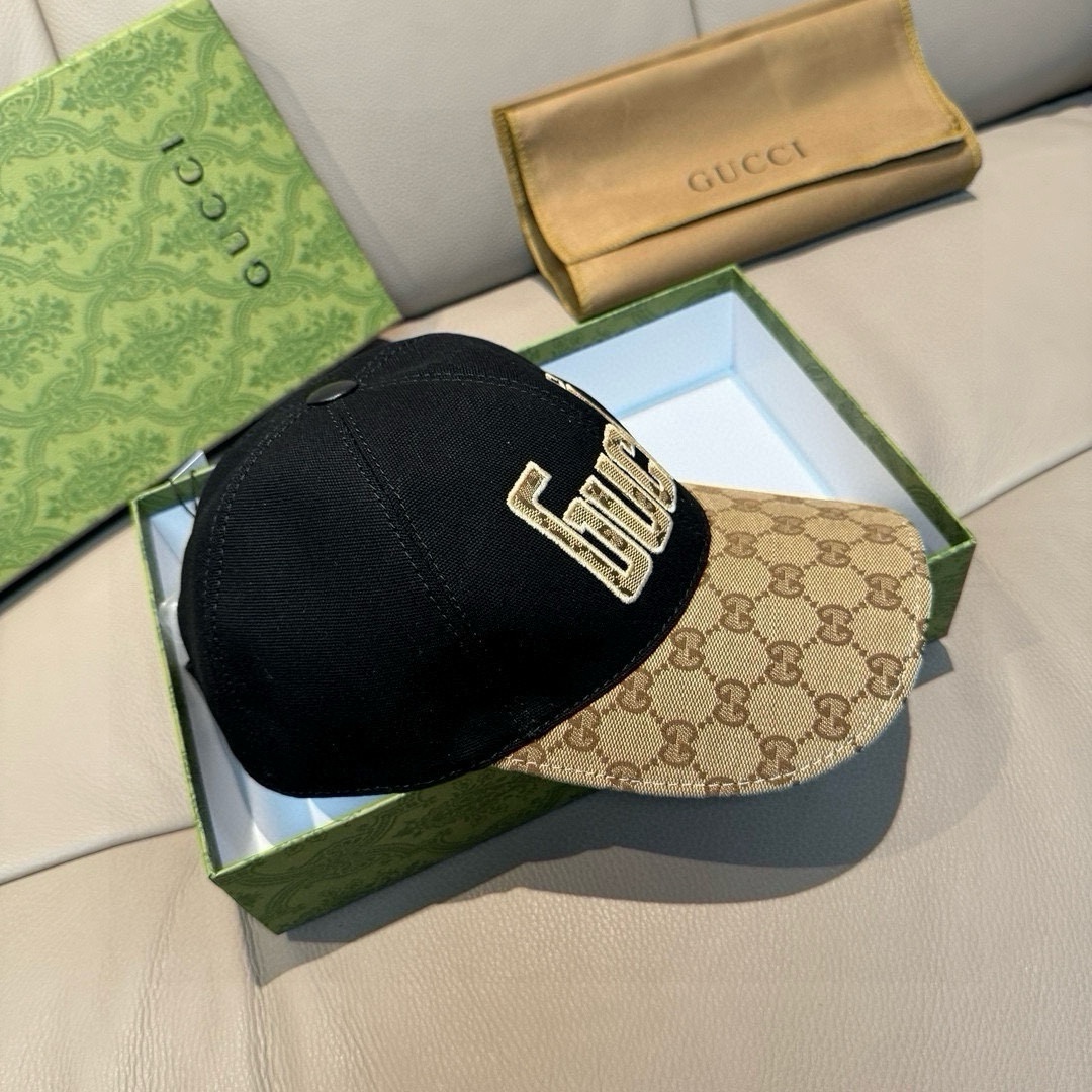 配包装布袋Gucci古奇新款原单棒球帽Gucci大提花专柜1:1开模订制原版帆布面料+头层牛皮轻盈透气！