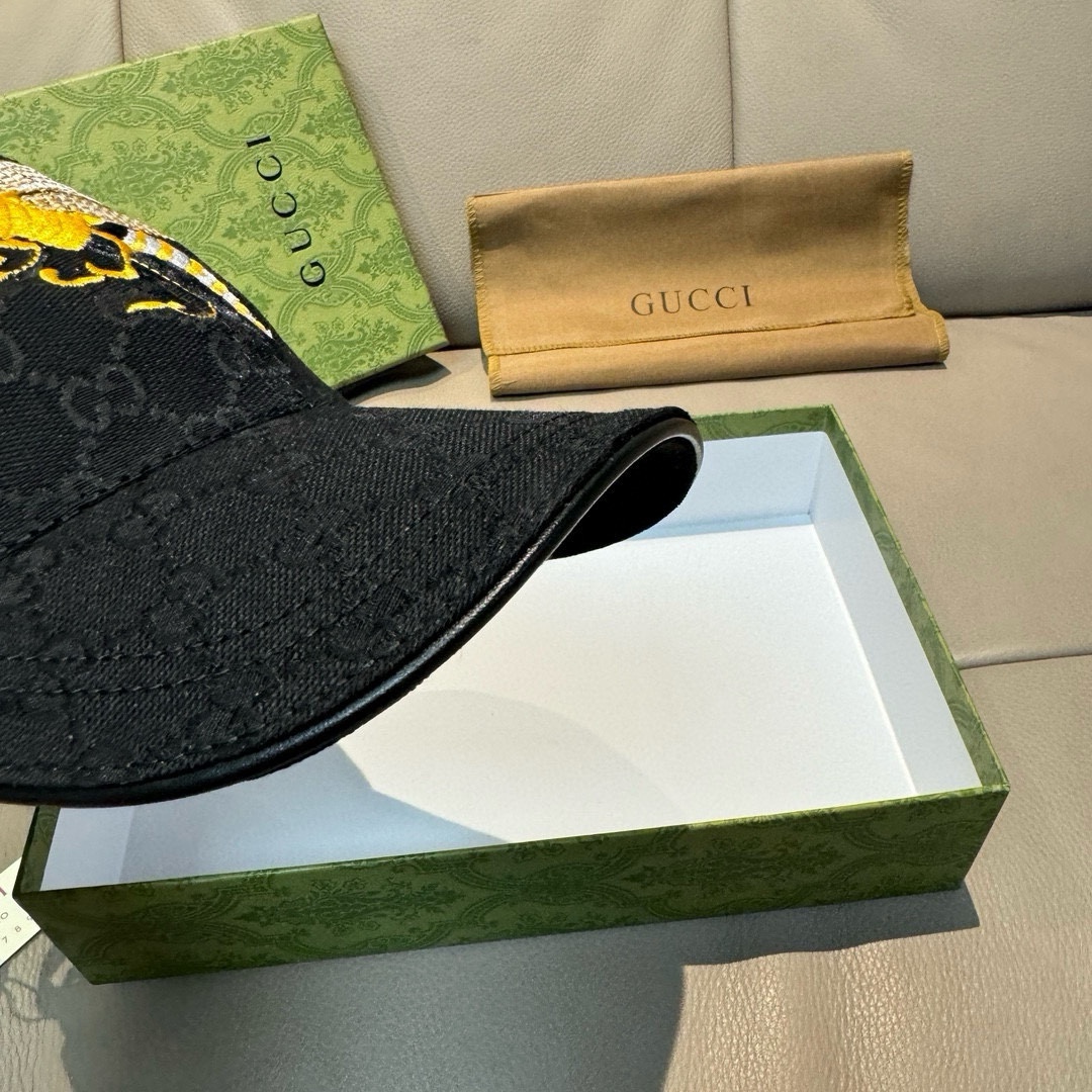配盒子布袋Gucci古奇原单棒球帽大蜜蜂刺绣1:1开模订制重工刺绣细节可媲美专柜原版帆布料+头层牛皮纯棉