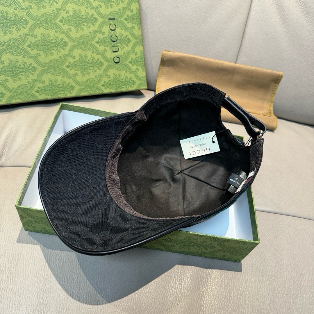 配盒子布袋Gucci古奇原单棒球帽大蜜蜂刺绣1:1开模订制重工刺绣细节可媲美专柜原版帆布料+头层牛皮纯棉