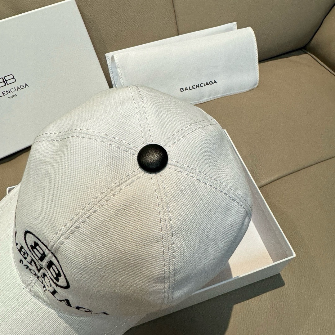 配盒子布袋Balenciaga巴黎世家新款原单棒球帽1:1开模订制全新立体刺绣精致无暇！原版帆布面料+头