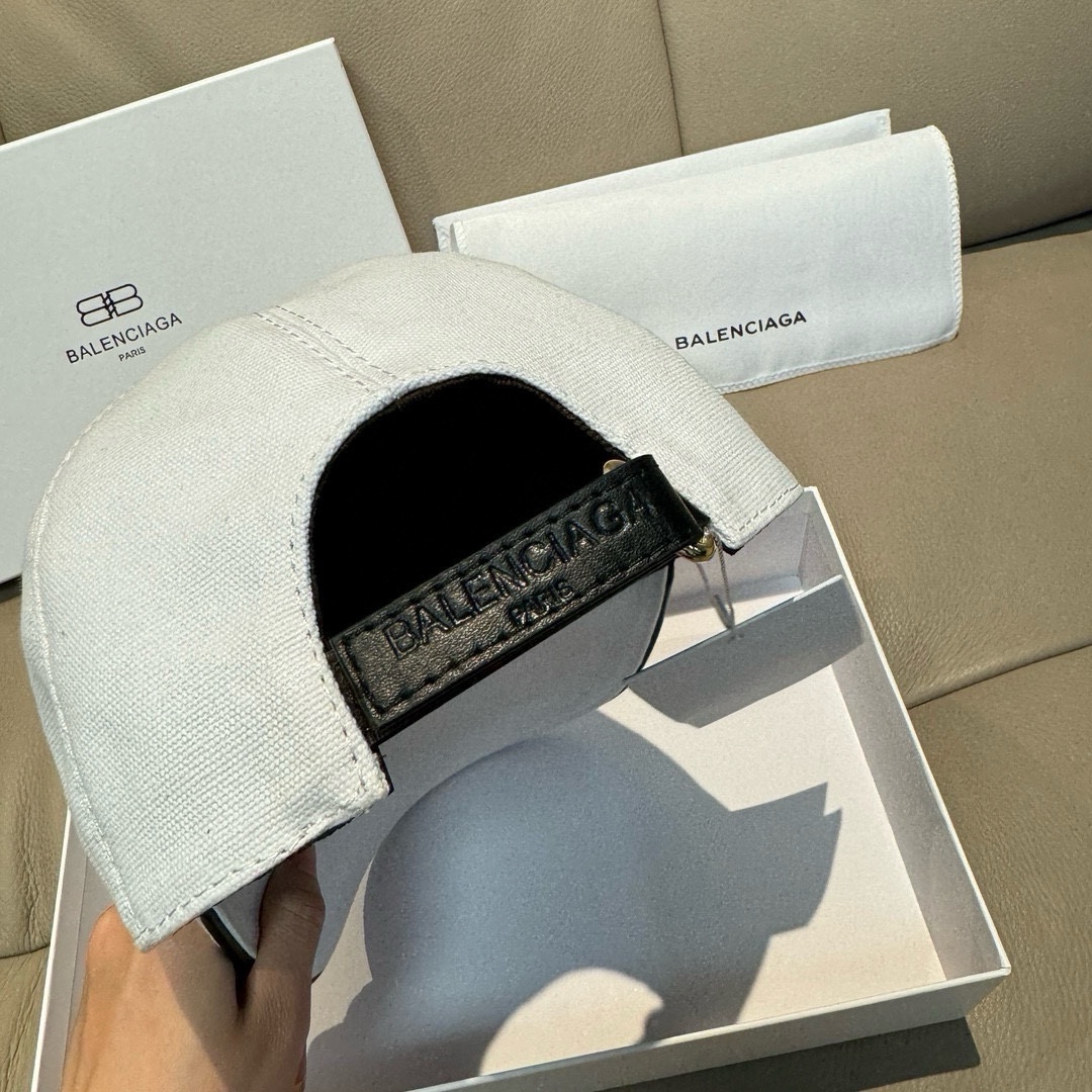 配盒子布袋Balenciaga巴黎世家新款原单棒球帽1:1开模订制全新立体刺绣精致无暇！原版帆布面料+头