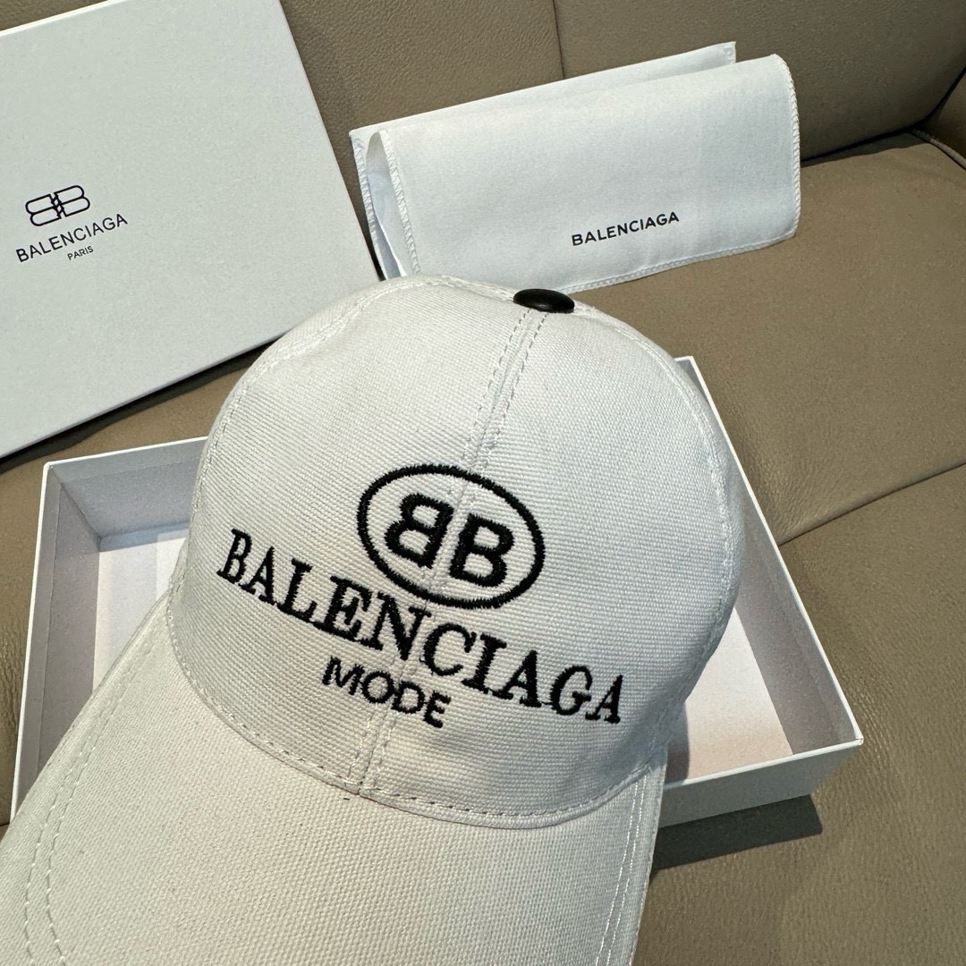 配盒子布袋Balenciaga巴黎世家新款原单棒球帽1:1开模订制全新立体刺绣精致无暇！原版帆布面料+头