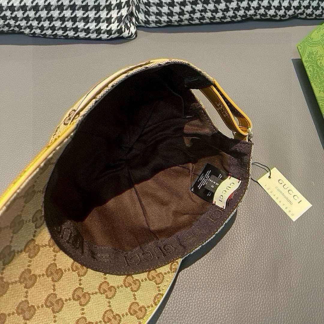 万年经典款新色出货！配盒子布袋Gucci古奇经典原单棒球帽专柜1:1开模订制最高版本原版帆布料+头层牛皮