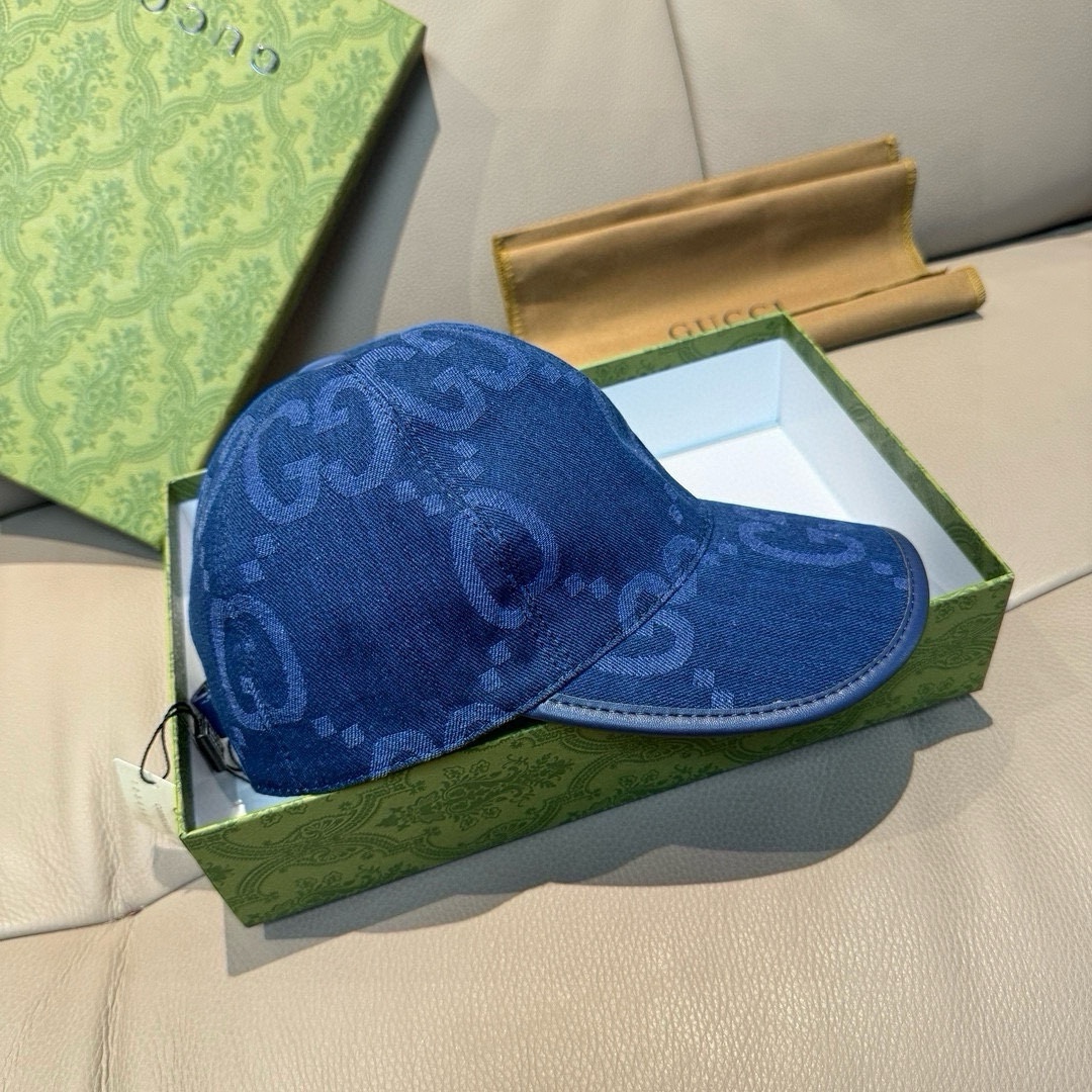 配包装布袋Gucci古奇新款原单棒球帽大双G专柜1:1开模订制完美对花原版帆布面料+头层牛皮轻盈透气！基