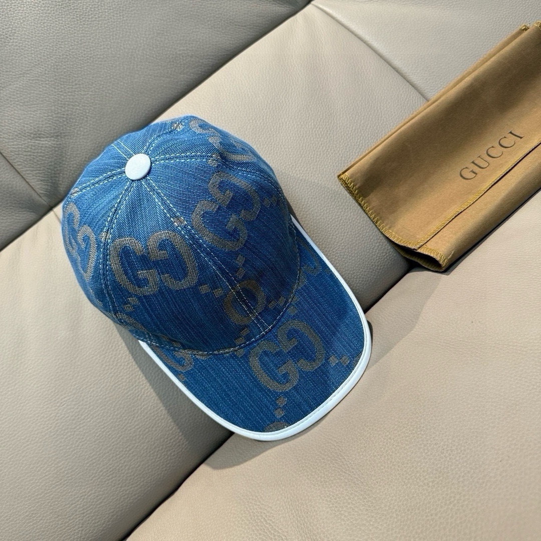 配包装布袋Gucci古奇新款原单棒球帽大双G专柜1:1开模订制完美对花原版帆布面料+头层牛皮轻盈透气！基