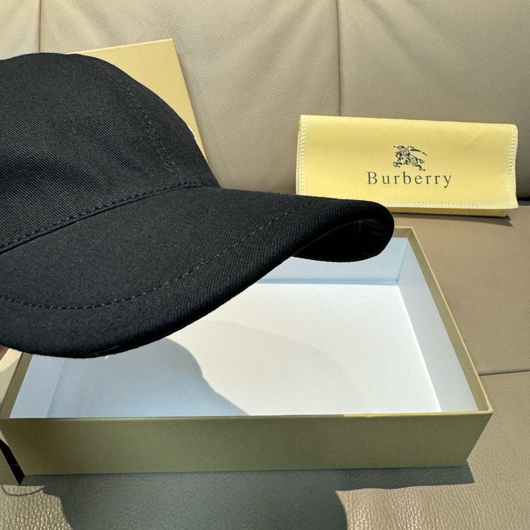 配盒子布袋Burberry巴宝莉专柜爆款原单棒球帽TB小刺绣1:1开模订制立体刺绣精致无暇！100%纯棉