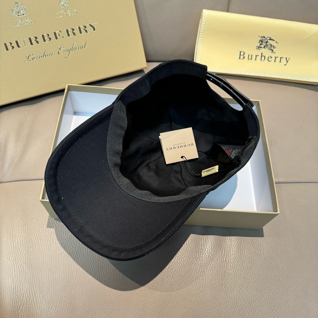 配盒子布袋Burberry巴宝莉专柜爆款原单棒球帽TB小刺绣1:1开模订制立体刺绣精致无暇！100%纯棉