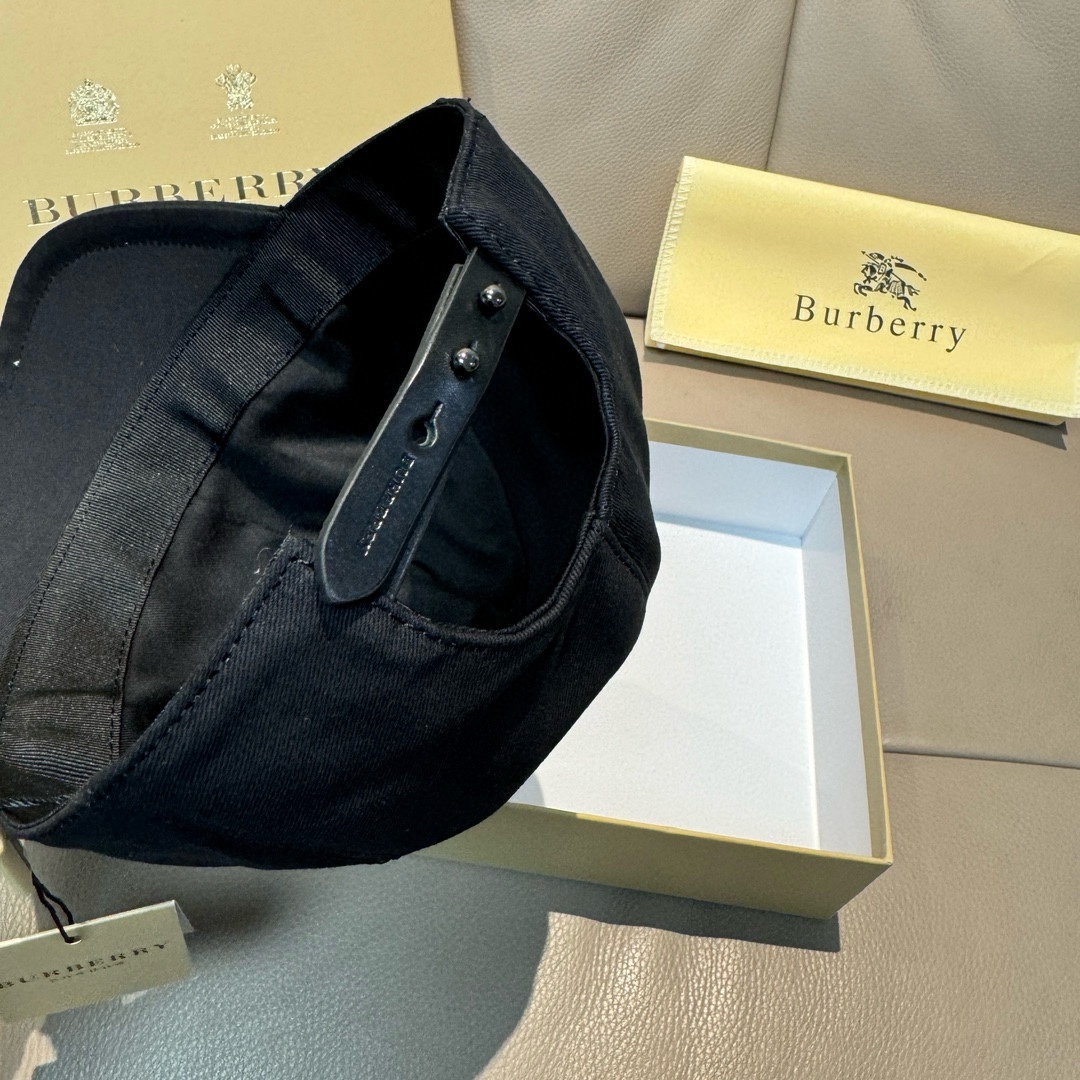 配盒子布袋Burberry巴宝莉专柜爆款原单棒球帽TB小刺绣1:1开模订制立体刺绣精致无暇！100%纯棉