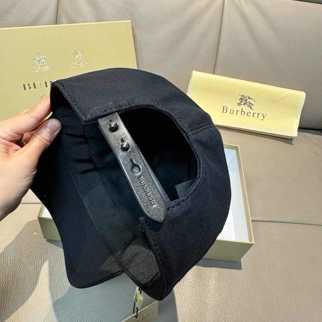 配盒子布袋Burberry巴宝莉专柜爆款原单棒球帽TB小刺绣1:1开模订制立体刺绣精致无暇！100%纯棉