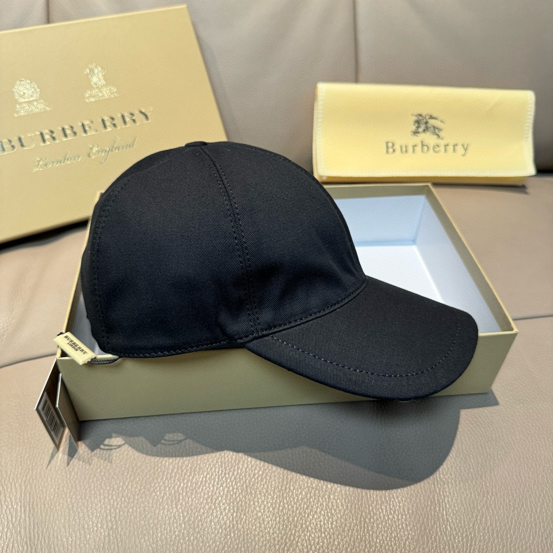 配盒子布袋Burberry巴宝莉专柜爆款原单棒球帽TB小刺绣1:1开模订制立体刺绣精致无暇！100%纯棉