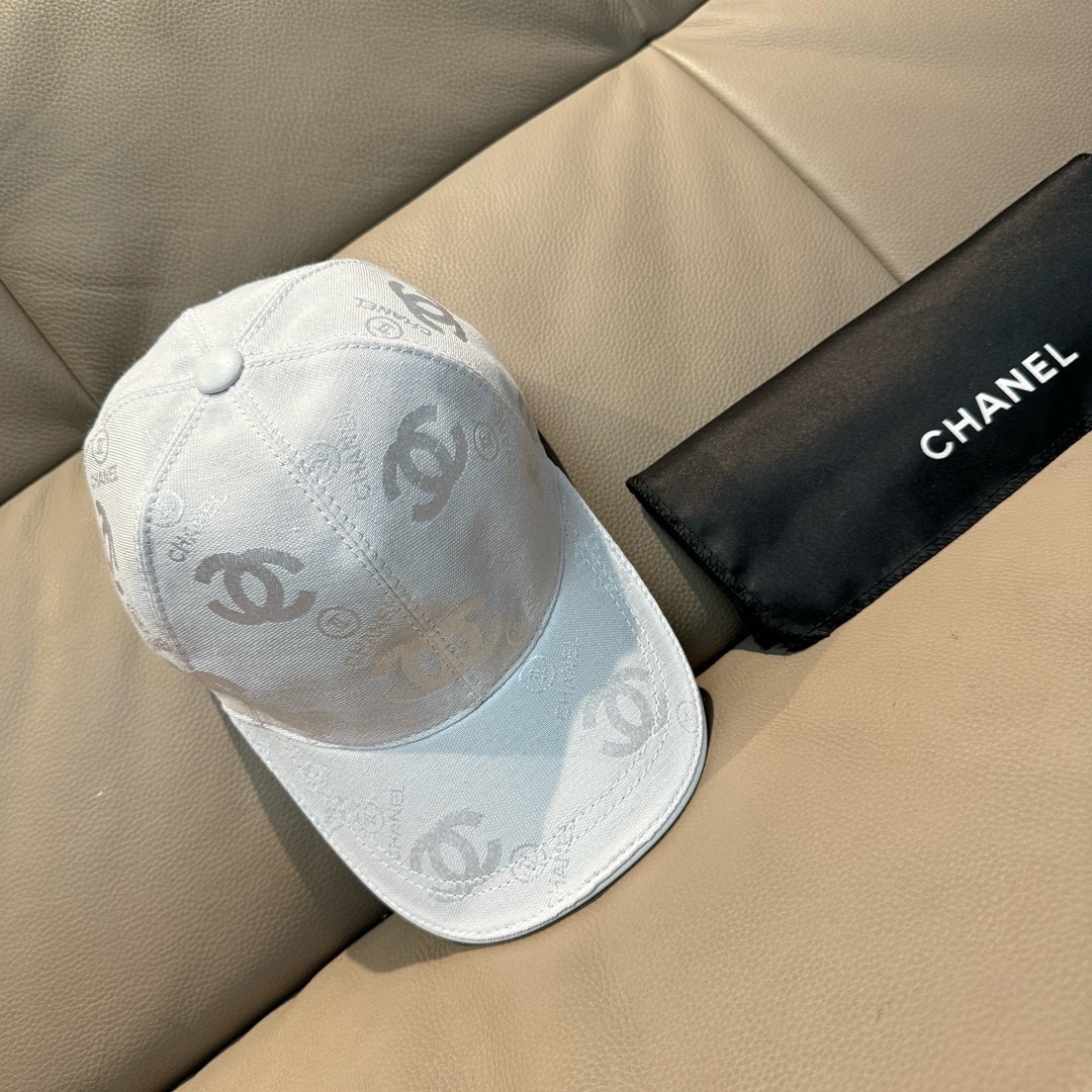 配包装布袋Chanel香奈儿经典原单棒球帽经典双C,专柜1:1开模订制原版帆布料+头层牛皮轻盈透气！质量