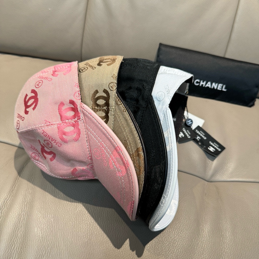 配包装布袋Chanel香奈儿经典原单棒球帽经典双C,专柜1:1开模订制原版帆布料+头层牛皮轻盈透气！质量