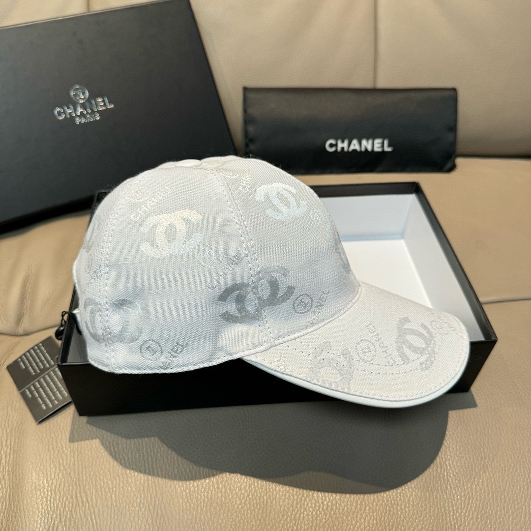 配包装布袋Chanel香奈儿经典原单棒球帽经典双C,专柜1:1开模订制原版帆布料+头层牛皮轻盈透气！质量