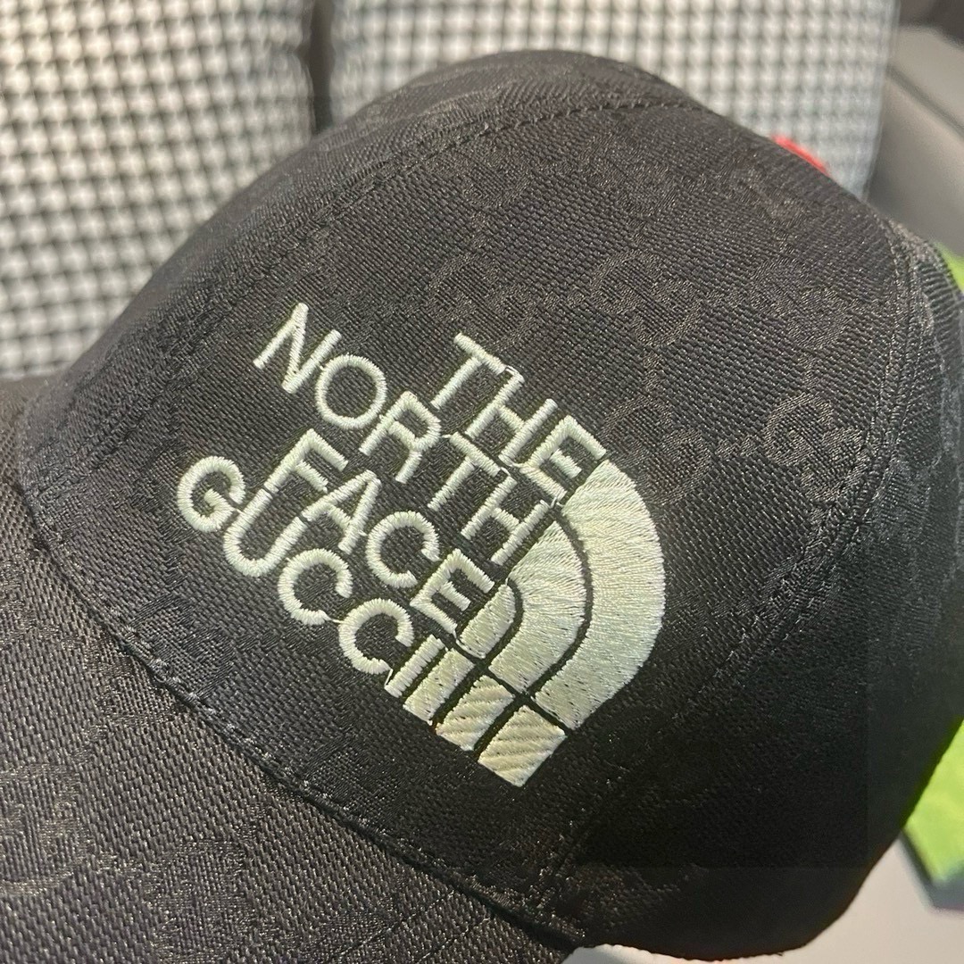 配盒子布袋Gucci古奇新款原单棒球帽北面刺绣！专柜1:1进口帆布+头层牛皮代购热门男女可用百搭款质量超