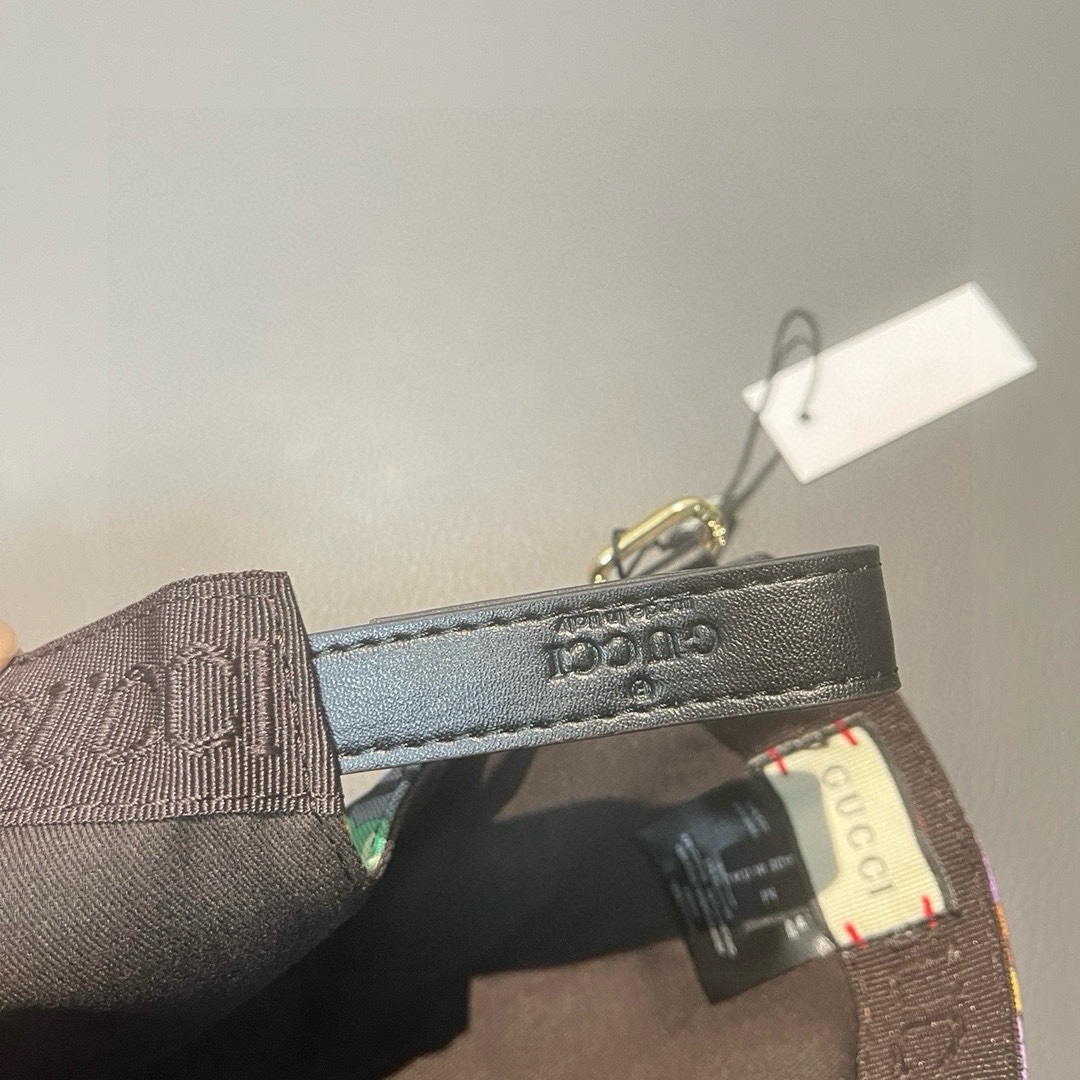 配盒子布袋Gucci古奇新款原单棒球帽Gucci北面印花专柜1:1进口帆布+头层牛皮代购热门男女可用百搭