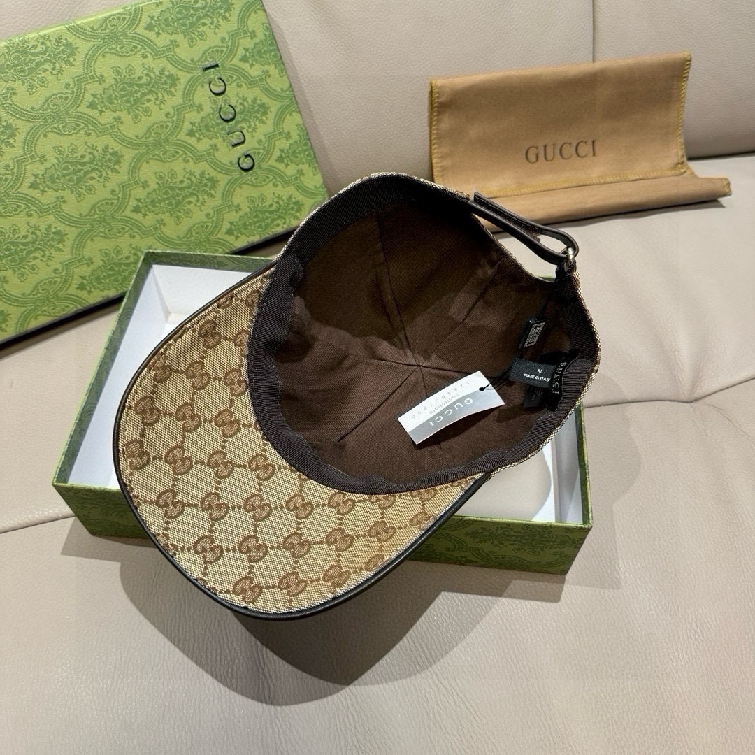 万年经典款新色出货！配盒子布袋Gucci古奇经典原单棒球帽专柜1:1开模订制最高版本原版帆布料+头层牛皮