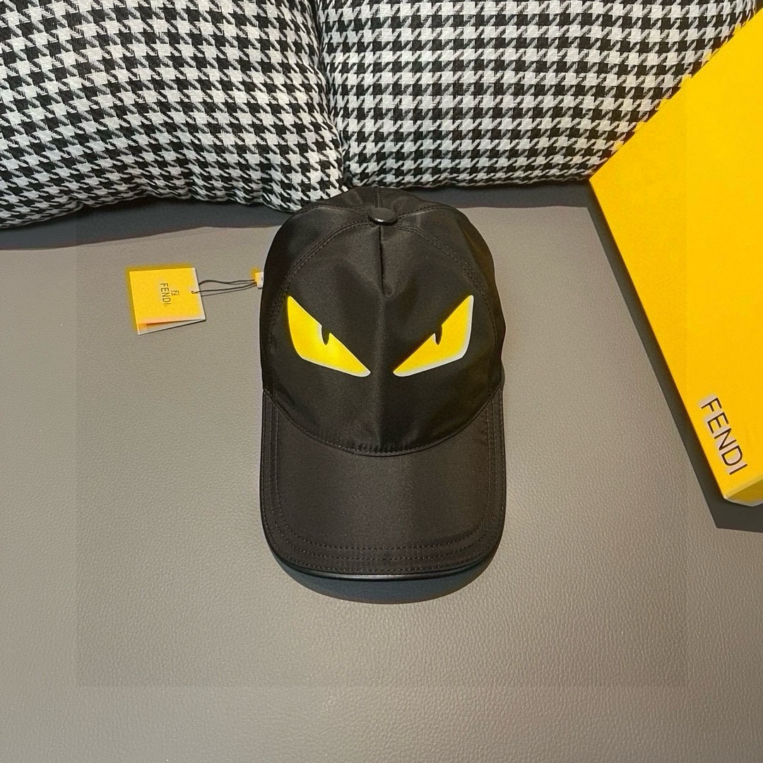 NO:216958,Package with box cloth bag, Fendi's new original single baseball cap, little monster, the hot-selling counter, 1:1 mold customization, imported parachute Oxford fabric   top layer cowhide, pure cotton lining, light and breathable!  Funny little monster eyes, excellent quality, basic head circumference 56, adjustable patch, must-sell the picture above!  Hat fisherman hat baseball hat knit hat, hat, fendi, fendi, espadrilles, cowhide, hats19860909批 配盒子布袋,Fendi（芬迪）新款原单棒球帽, 小怪兽,专柜热卖款中,1:1开模订制,进口降落伞牛津布料 头层牛皮,纯棉内里,轻盈透气！风趣小怪兽眼睛,质量超赞,基础头围56,贴片可调节,上图必卖款！帽子渔夫帽棒球帽针织帽,帽子,fendi,fendi,espadrilles,cowhide,hats,hat