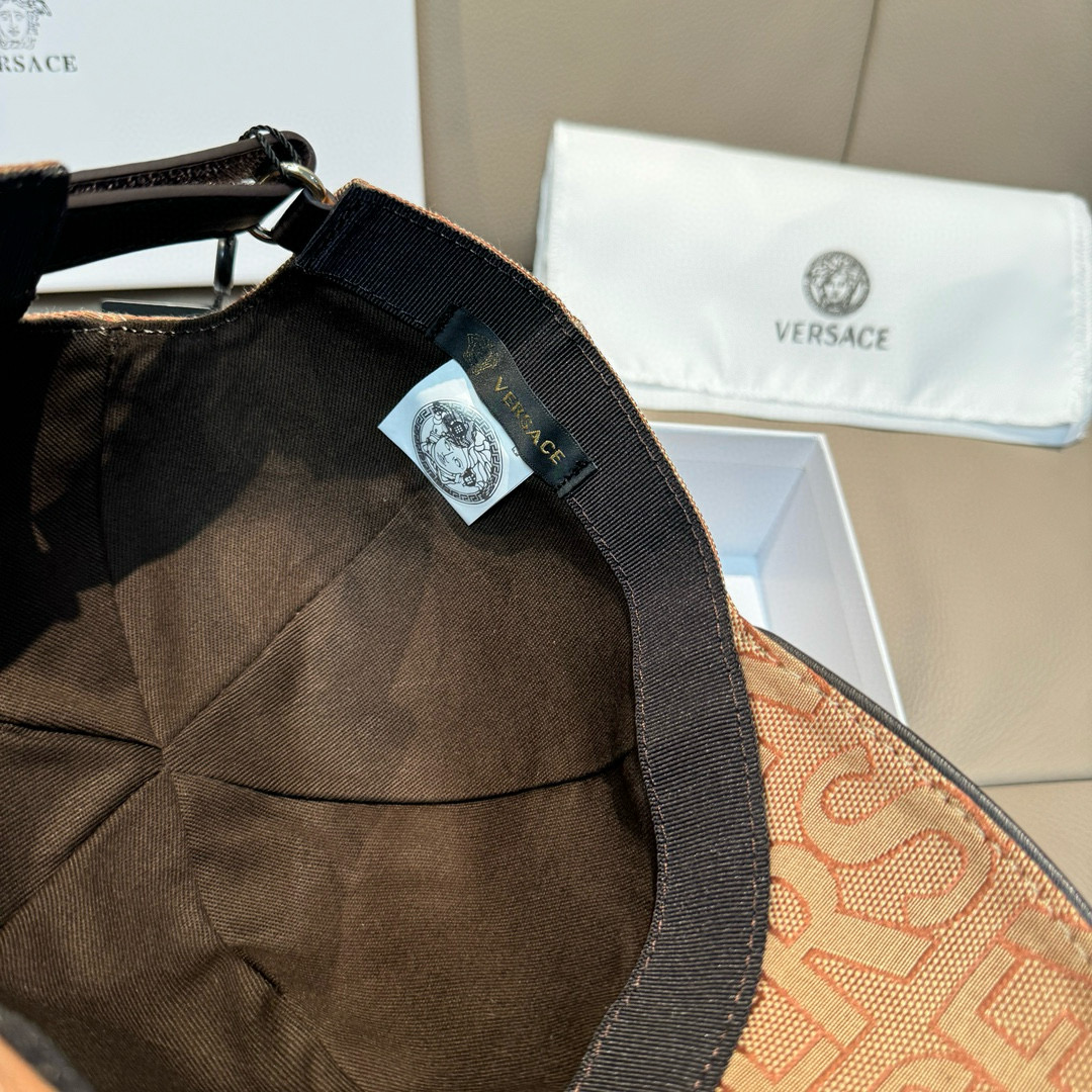 Versace Packaging Bags: Original Baseball Cap Set with Adjustable Stickers and Heat Pellets - 图片 7