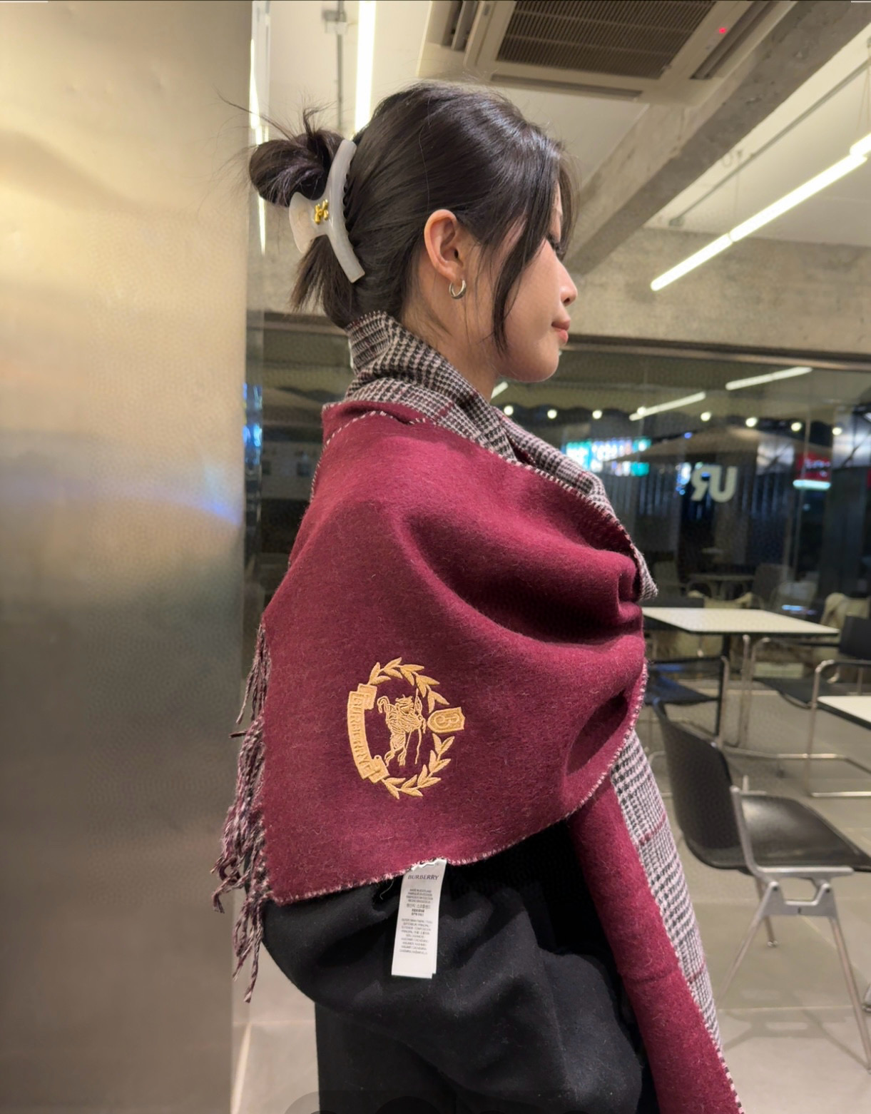 Batch 300: High-End B Family Scarf Set, Stylish and Fashionable, 100% Wool - 图片 2
