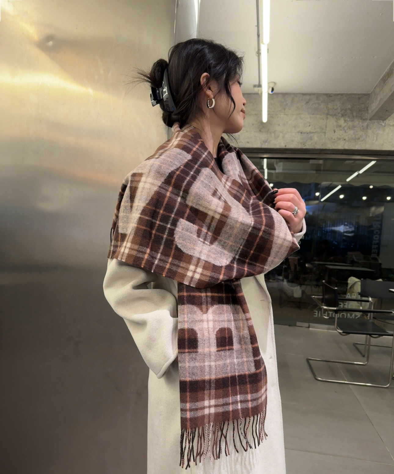 BALECIGA Wool Shawl: Unique Craftsmanship, Exceptional Quality. - 图片 2