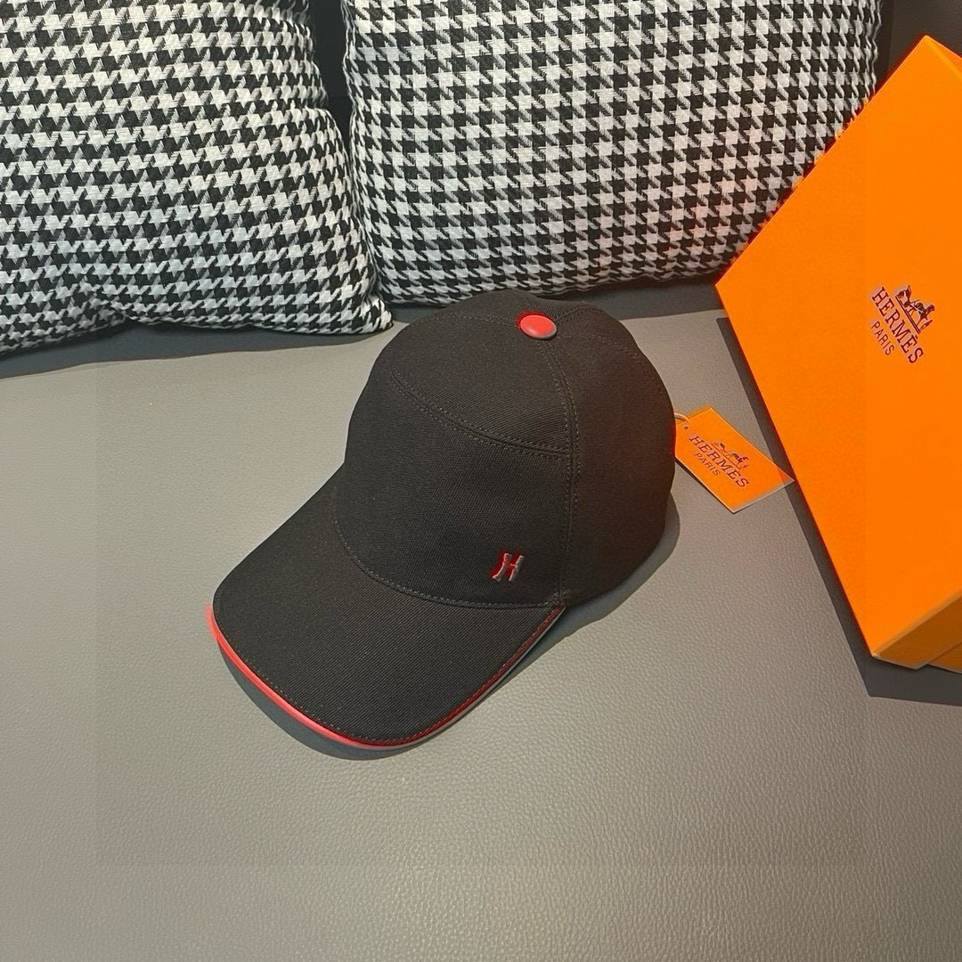 Authentic Hermès Lot 137: Classic H Baseball Caps with Original Materials and Craftsmanship - 图片 3