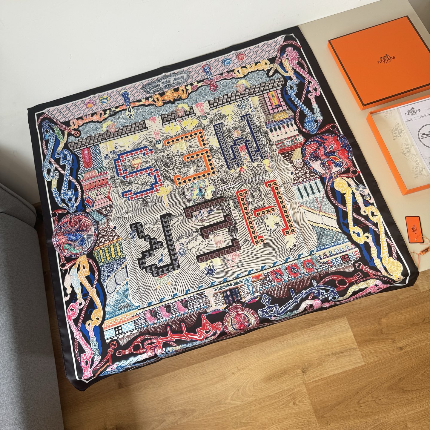 NO:340856,The Hermes Square Scarf 