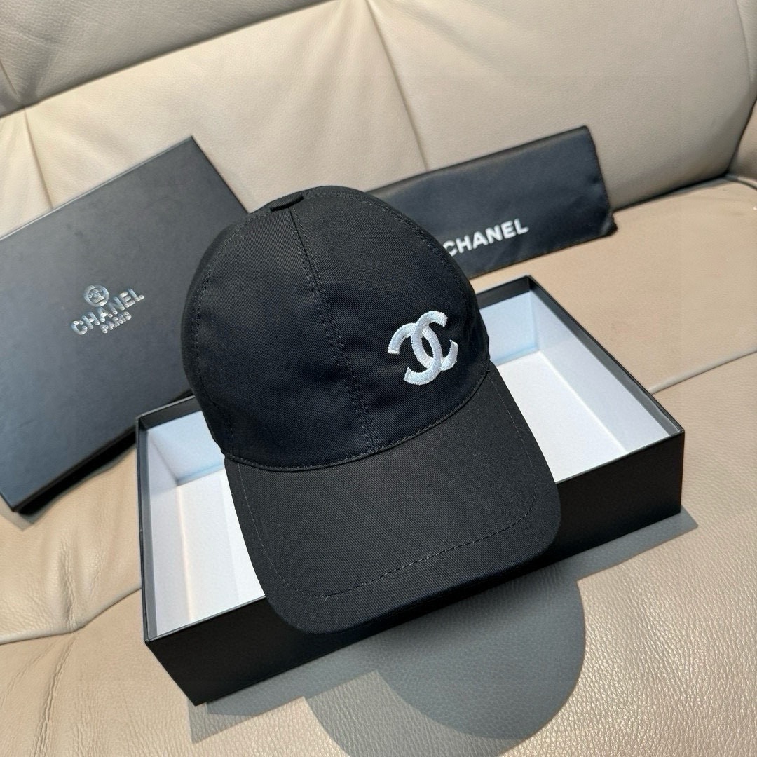 Chanel 配盒子布袋 Chanel（香奈儿） 新款 棒球帽 1:1开模订制 立体刺绣 无暇 100%纯棉面料