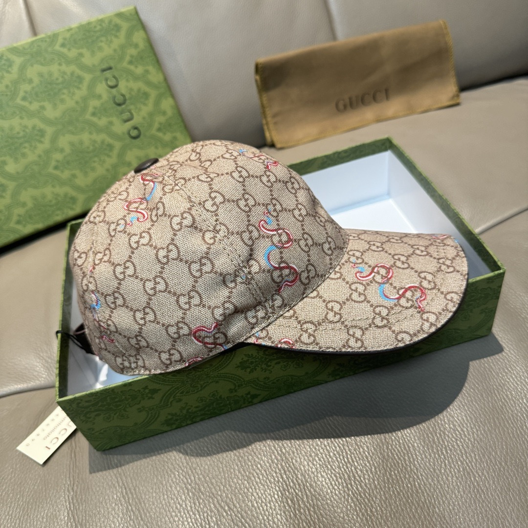Gucci 配包装布袋 Gucci古奇新款 棒球帽 蛇年限定款 狂蛇双G提花 1:1开模订制