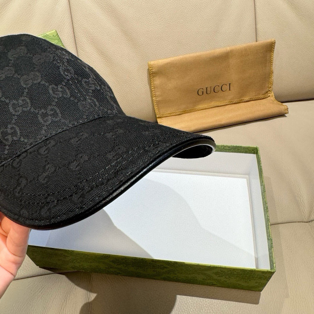Gucci 配盒子布袋 Gucci(古奇)新款 棒球帽 刺绣小蟒蛇 1:1开模订制 重工刺绣