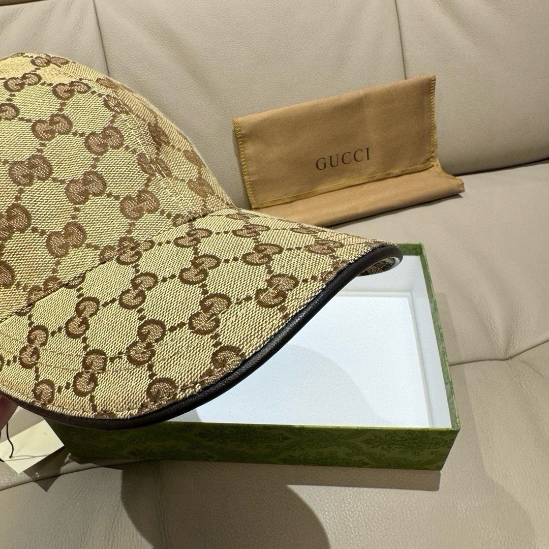 Gucci 配盒子布袋 Gucci(古奇)新款 棒球帽 刺绣小蟒蛇 1:1开模订制 重工刺绣
