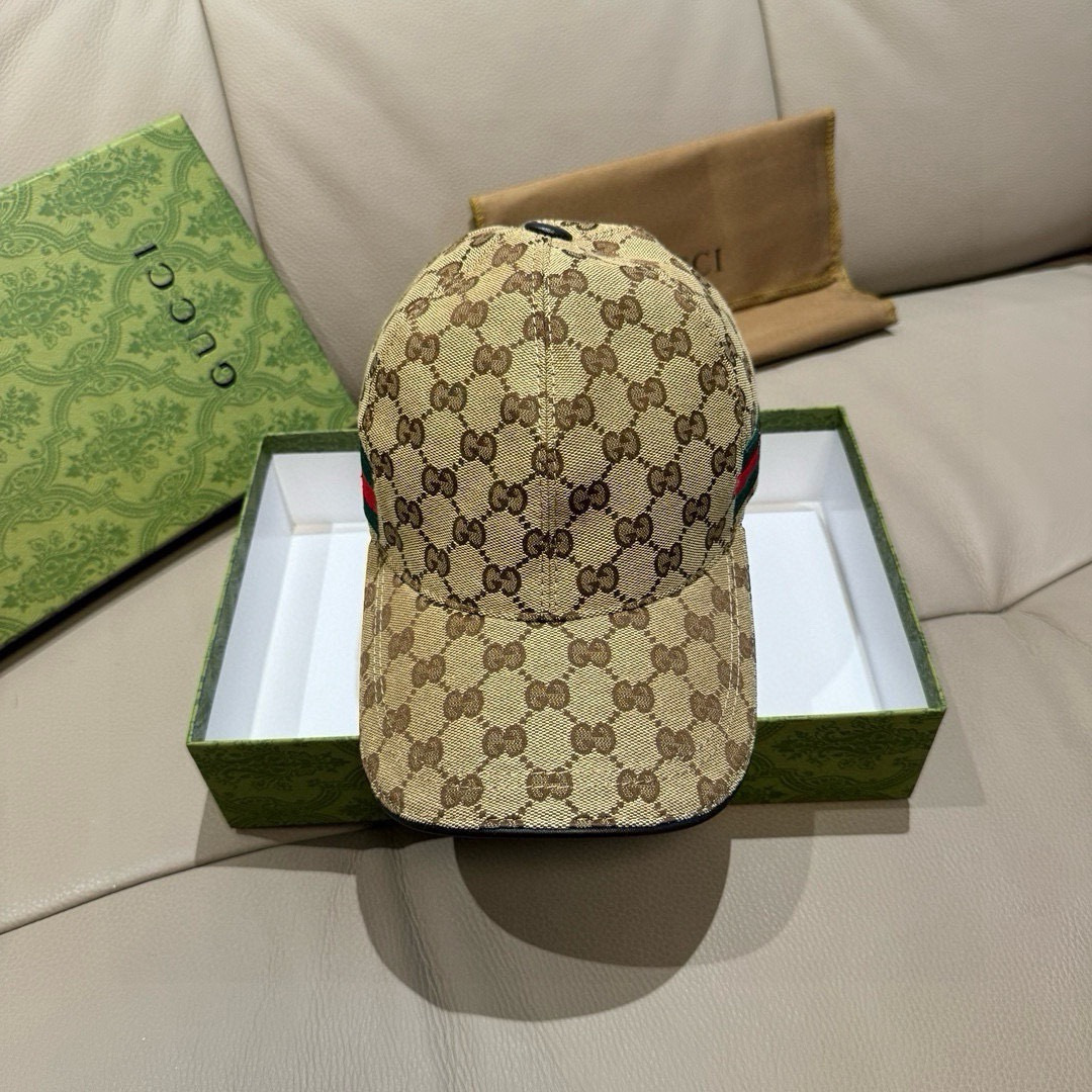 Gucci 配盒子布袋 Gucci(古奇)新款 棒球帽 刺绣小蟒蛇 1:1开模订制 重工刺绣