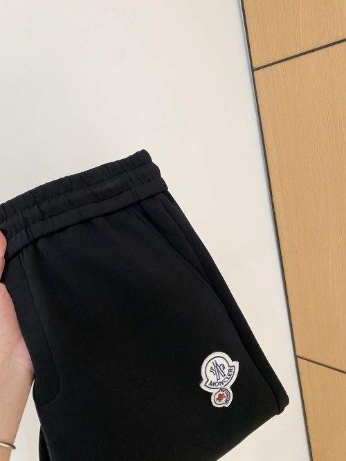 Moncler Men's Air Layer Cotton Lounge Pants with Logo Embroidery 1 Moncler Men's Air Layer Cotton Lounge Pants with Logo Embroidery