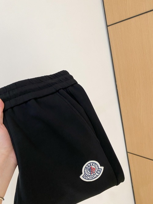 Moncler Men's Air Layer Cotton Lounge Pants with Embroidered Logo 1 Moncler Men's Air Layer Cotton Lounge Pants with Embroidered Logo