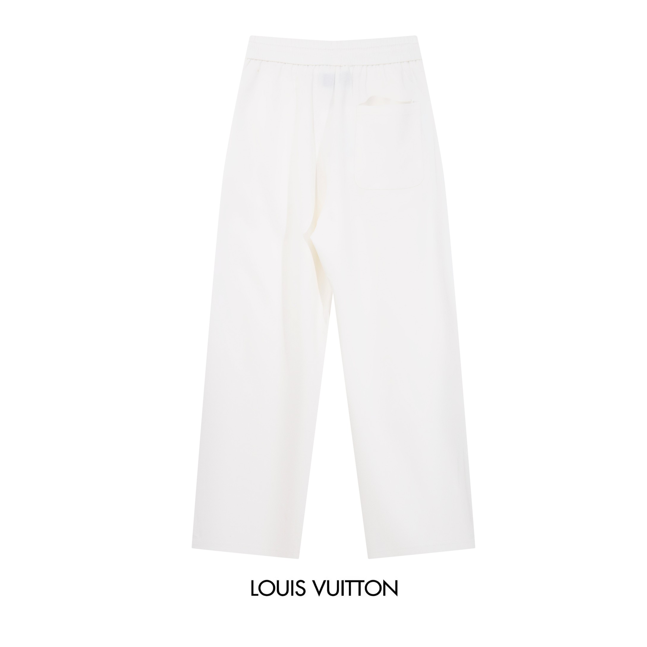 Louis Vuitton 2025 Fall/Winter White Casual Pants with Embroidered Logo 3 a1754078048886 0504
