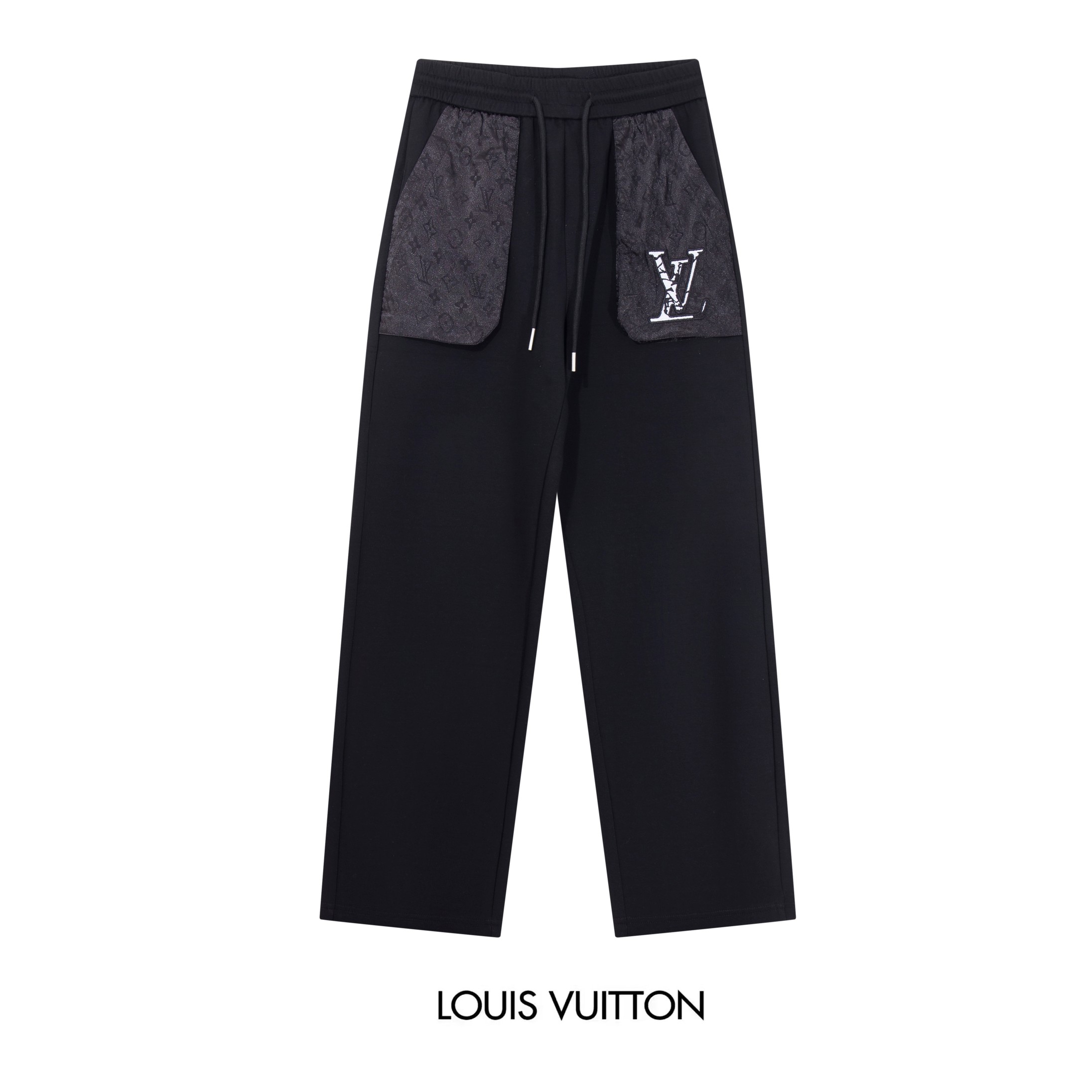 Louis Vuitton بنطلون رياضي كاجوال مطرز بشعار LV ثلاثي الأبعاد