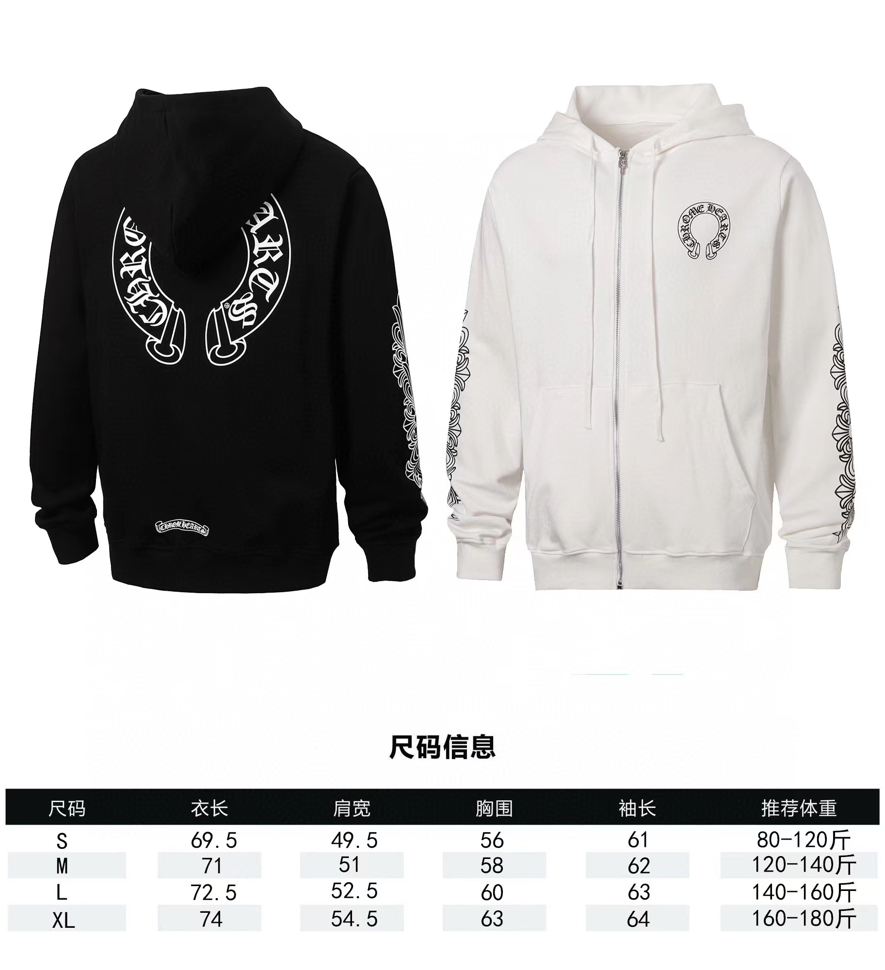Chrome Hearts 23SS Scroll Horseshoe Zip-Up Hoodie - High Quality 11 o 1j26gg8cr11tg1b97h141ju11oi51