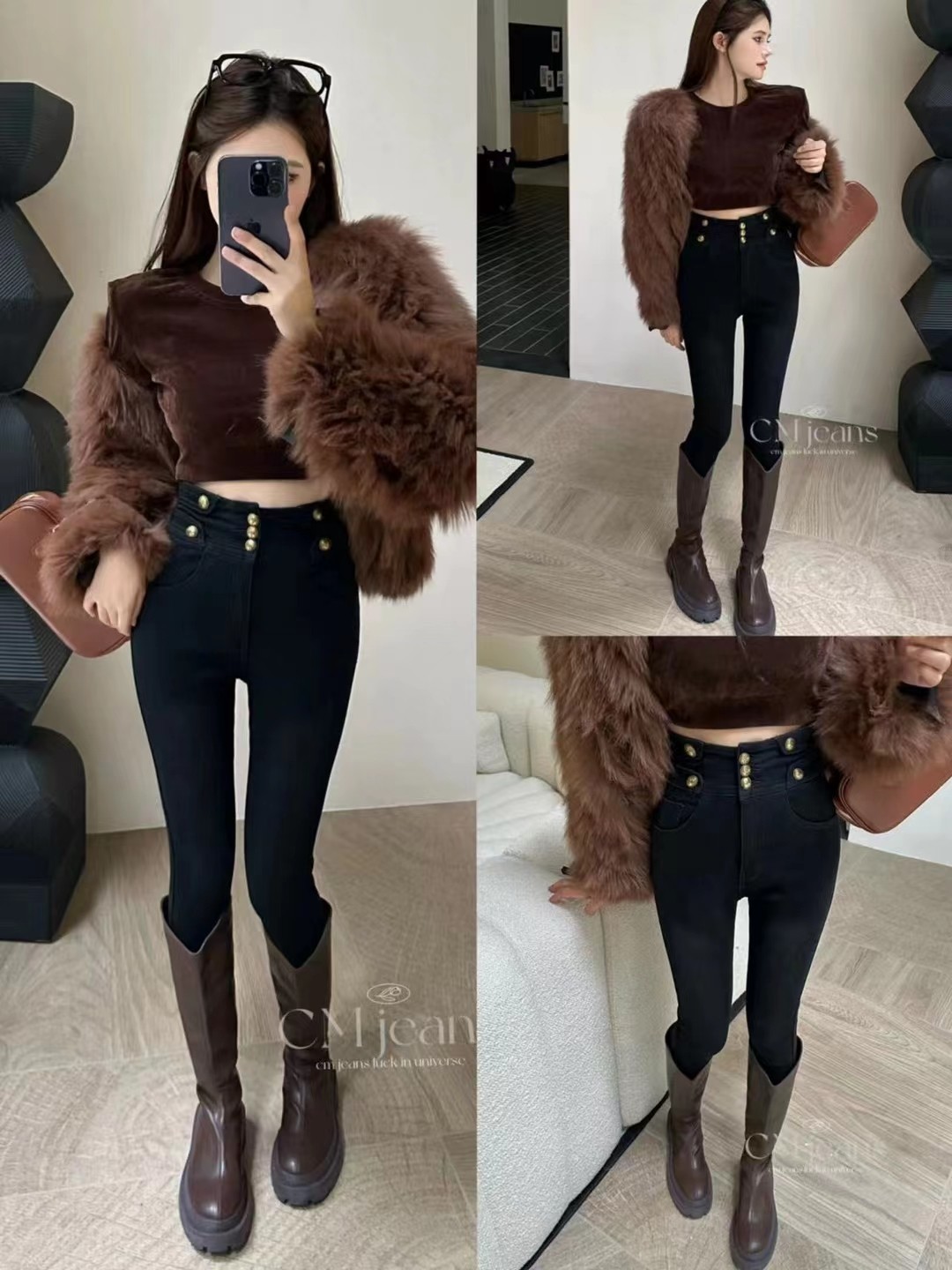 p518 high-end quality women’s suit packed with balman tight jeans! 26/30