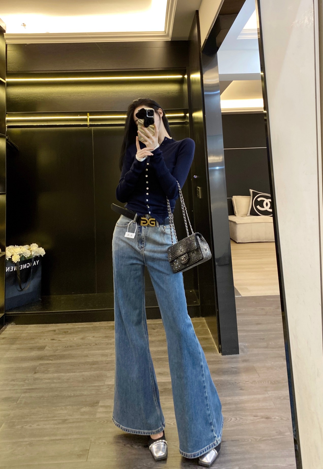 P518 High Quality Women ‘ s Clothes Packed DG DG’s new hair grinder jeans smlxl - 图片 3