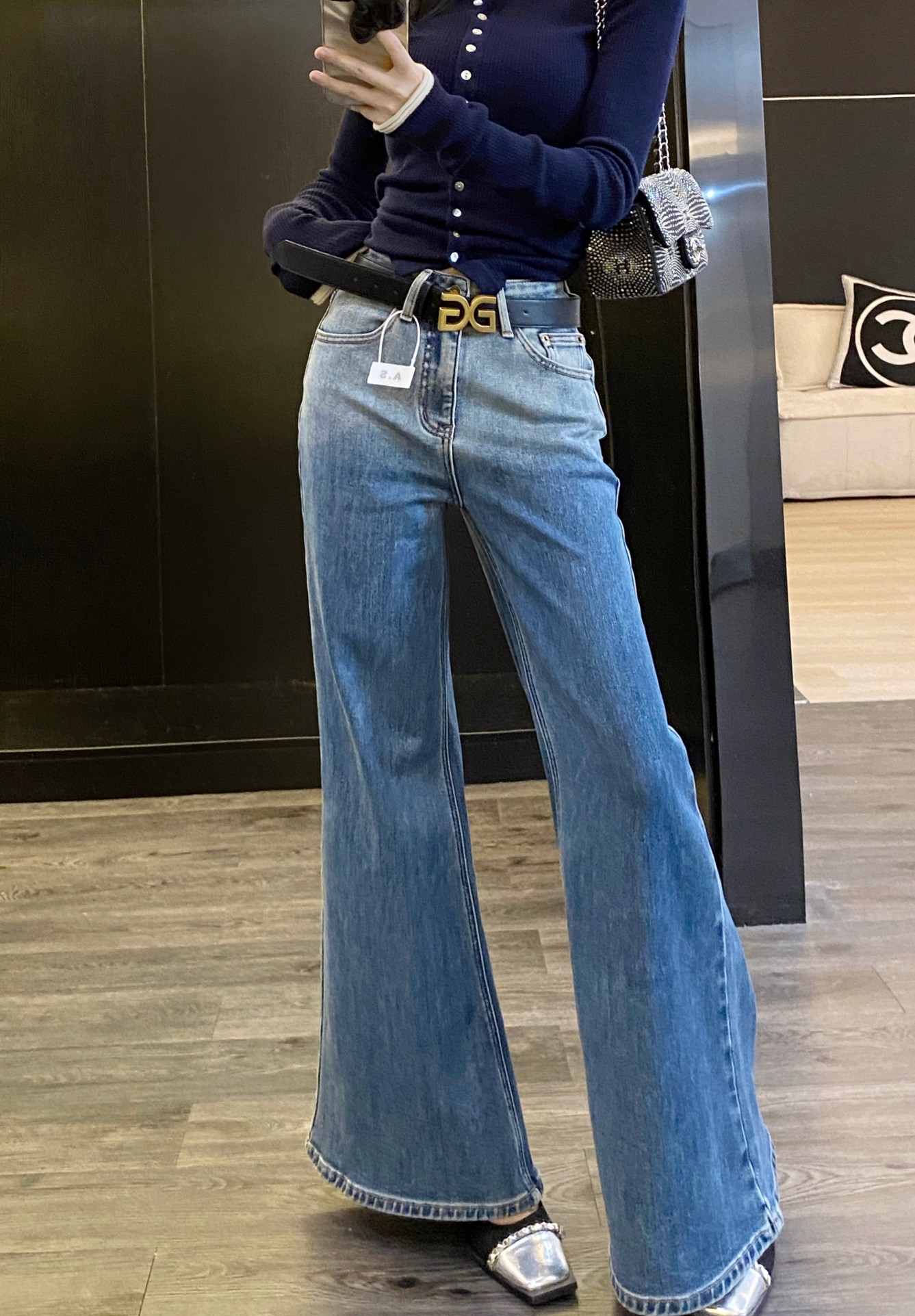 P518 High Quality Women ‘ s Clothes Packed DG DG’s new hair grinder jeans smlxl - 图片 4