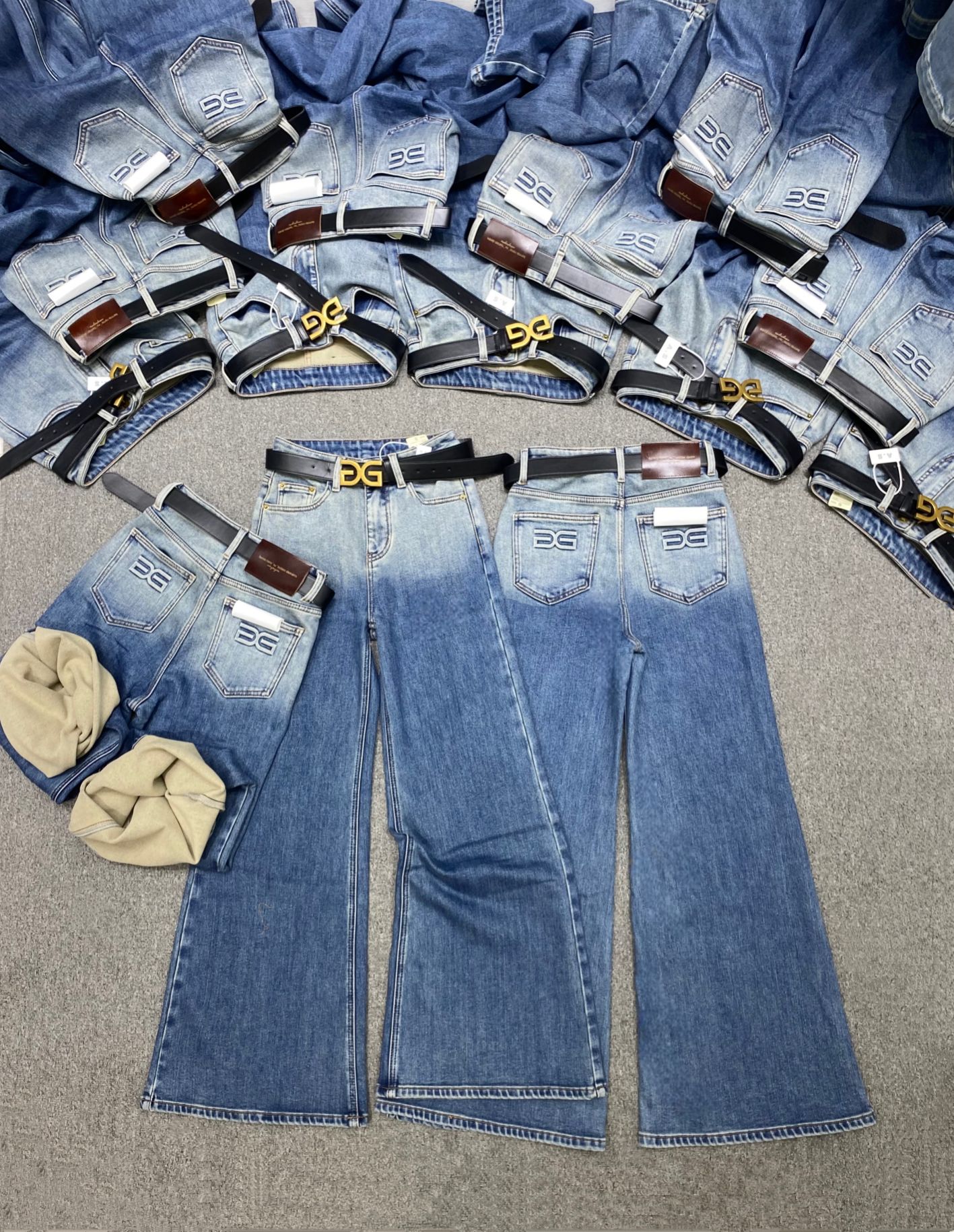 P518 High Quality Women ‘ s Clothes Packed DG DG’s new hair grinder jeans smlxl - 图片 1