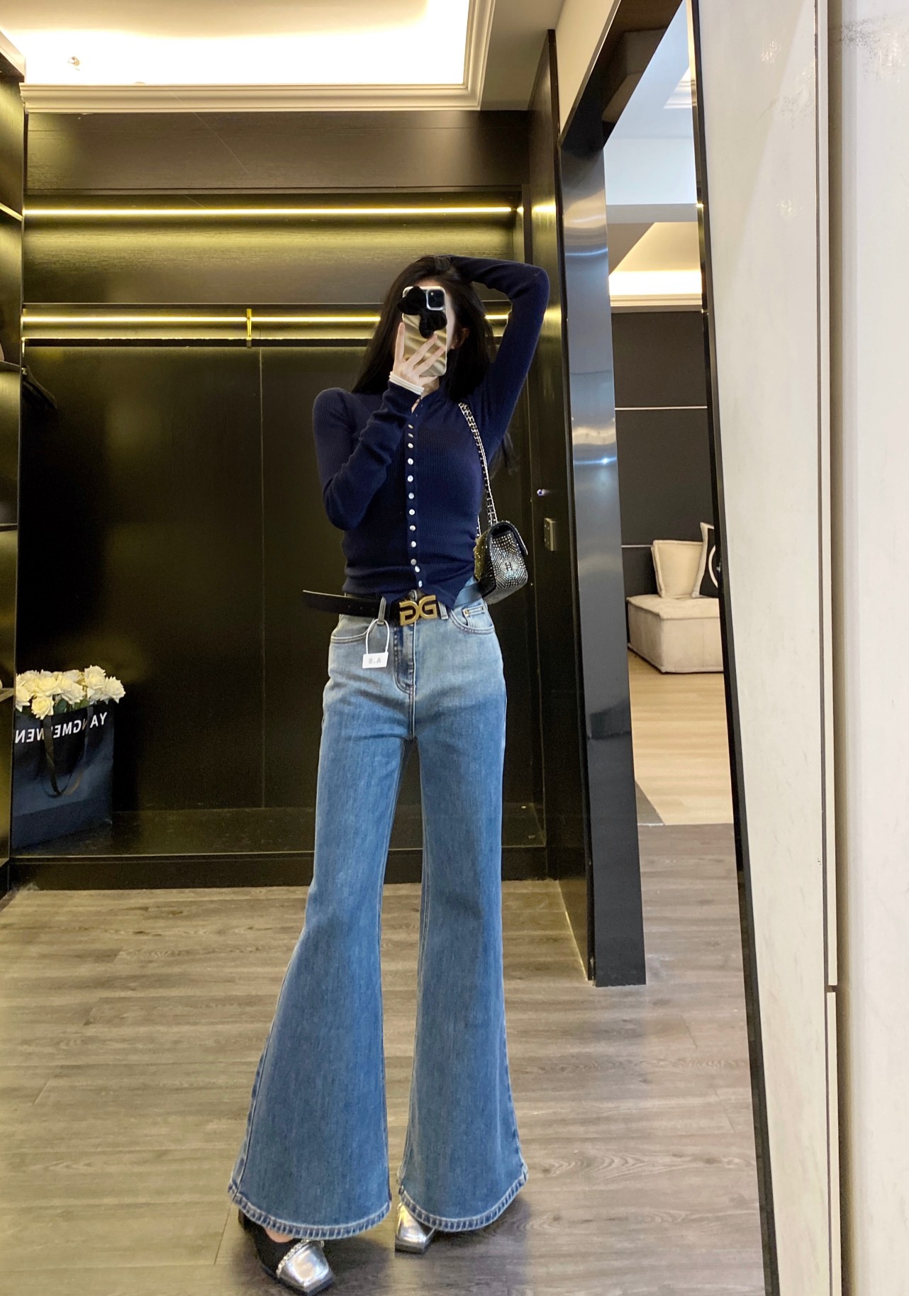 P518 High Quality Women ‘ s Clothes Packed DG DG’s new hair grinder jeans smlxl - 图片 6