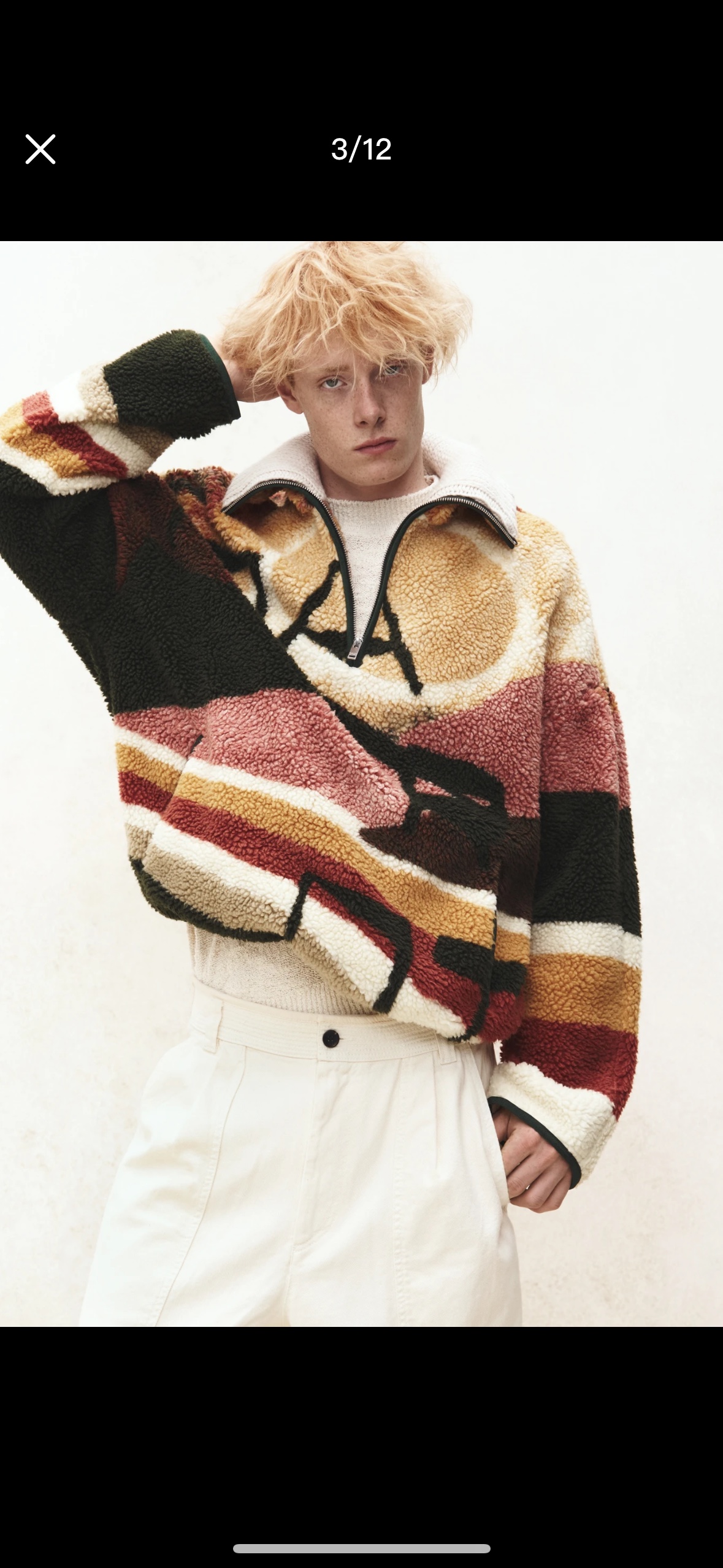 750💰（编号52）
保真 ！ Isabel Marant 2026早春系列的MARLEY印花抓绒外套 男女同款 欧洲官网449欧元在售款 尺码 ：xs/6  s/4 m/4
属于品牌标志性的游牧波西米亚风格演绎款。
宽松的Oversize版型，建议选小一码穿着更合身。
罗纹翻领漏斗领，正面拉链，饰有&ldquo;Isabel Marant&rdquo;标志，长袖，落肩袖口，侧边口袋，蓬松羊毛针织面料，通体提花，腰部抽绳带扣，斜裁滚边，宽松版型