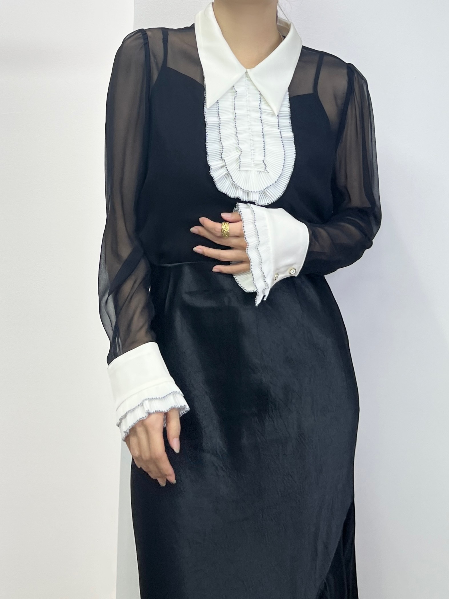 High-end Silk Female Clothes by Sandro: Quality, Color, Sizes Available
