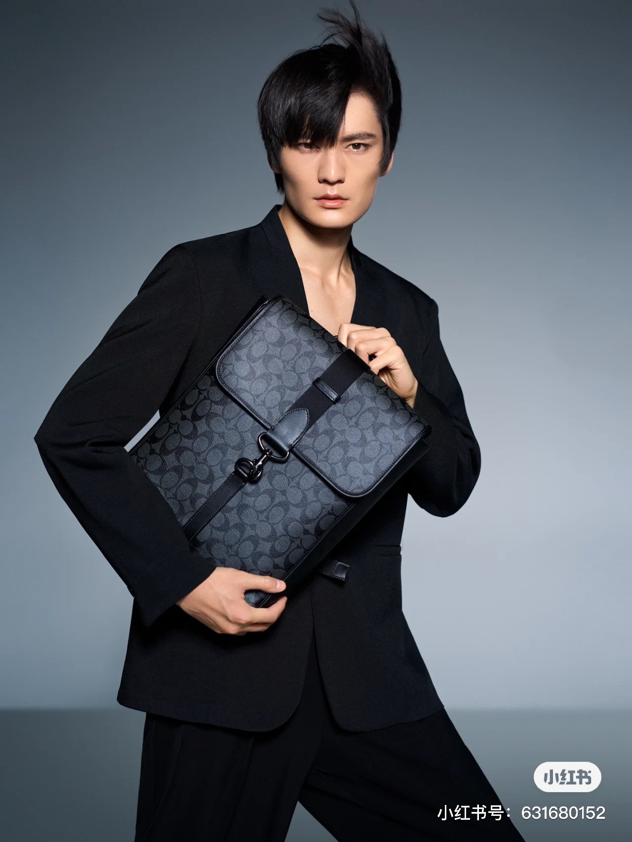 Coach 新款COACH/蔻驰 CJ575 奥莱款男士BLAINE 标志老花双肩包背包
