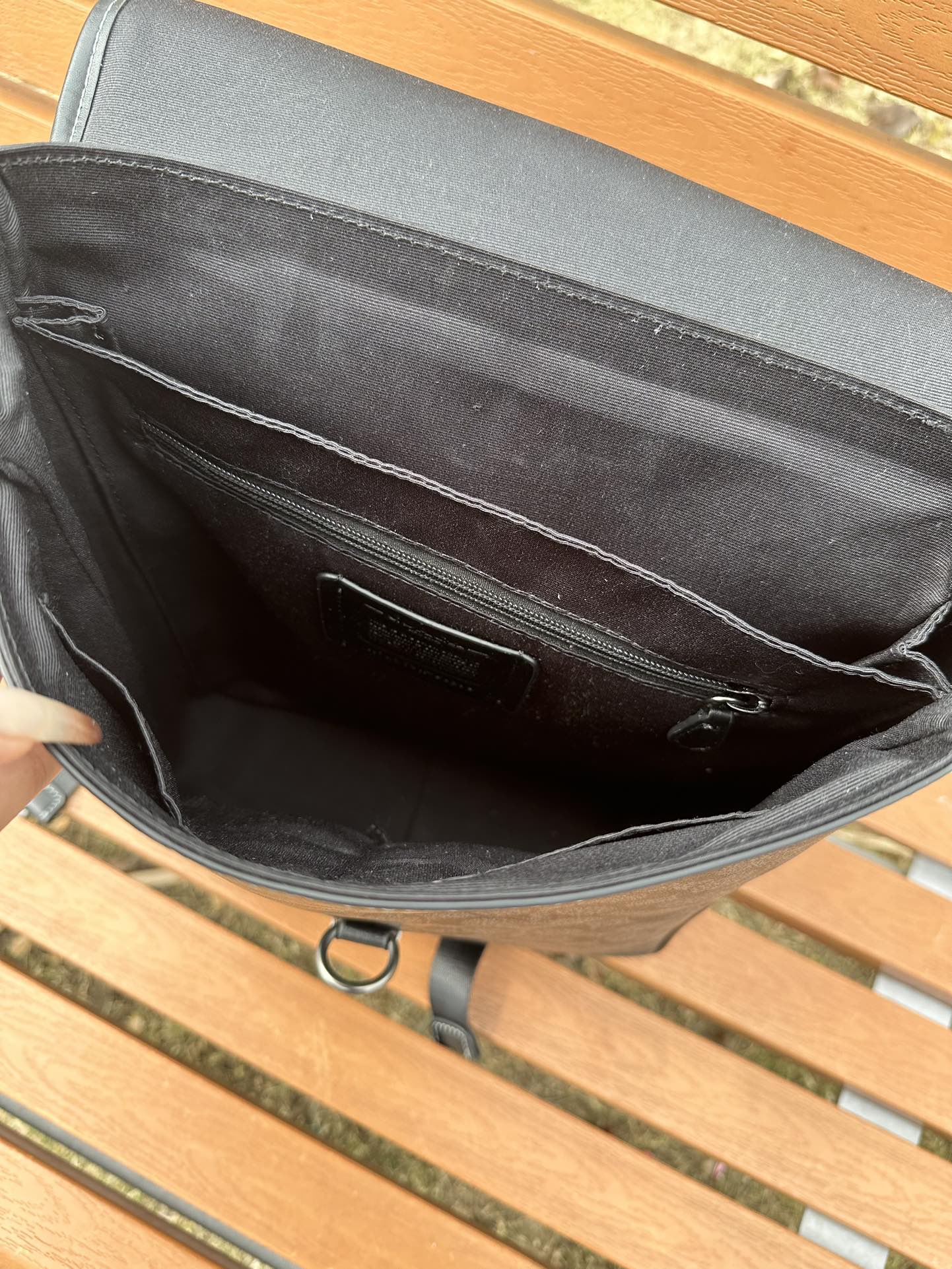 Coach 新款COACH/蔻驰 CJ575 奥莱款男士BLAINE 标志老花双肩包背包