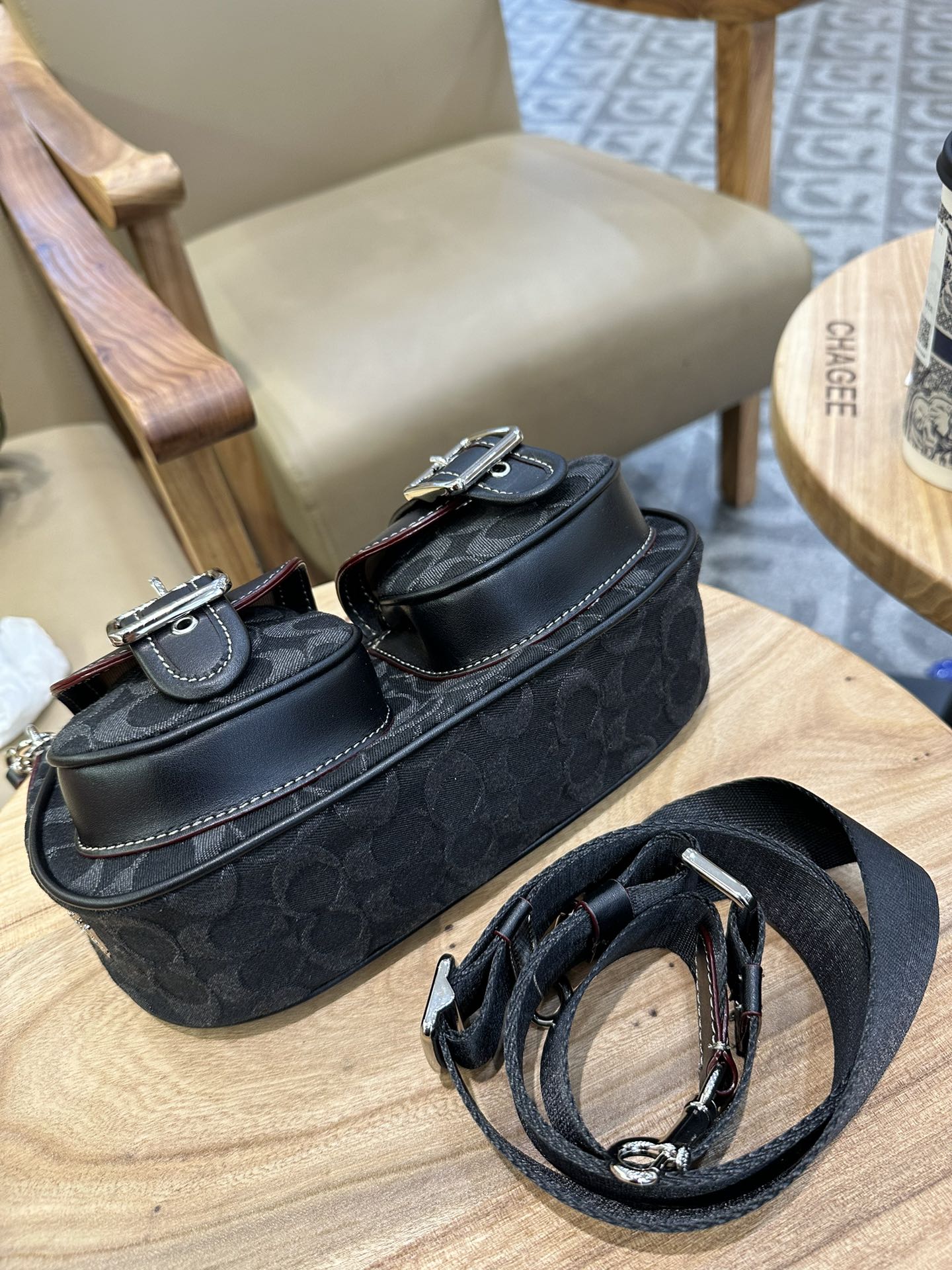 Coach 老花CP114 纯黑CM079 拼的CM078 牛仔CQ184 可自由拆卸长短带