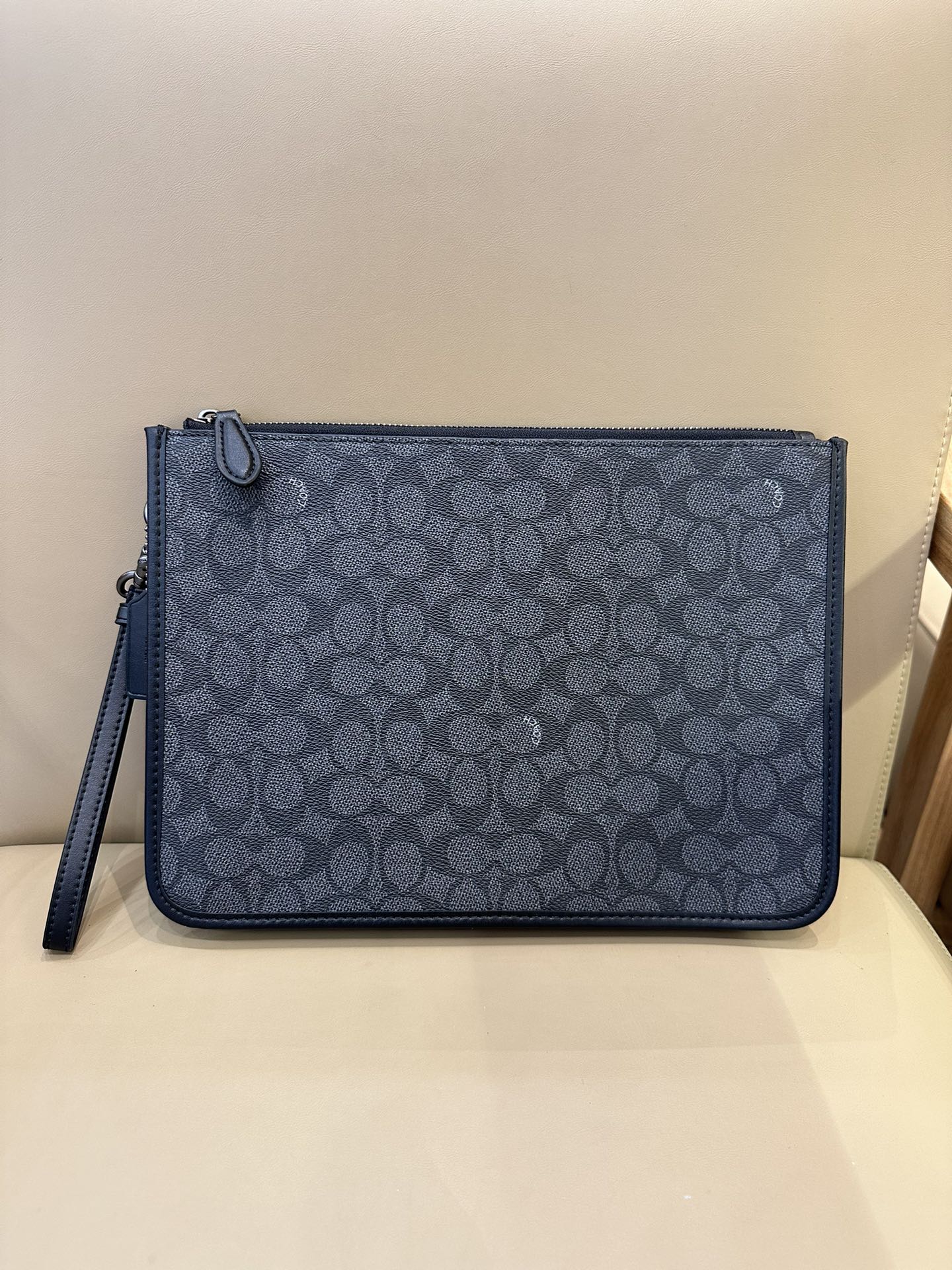 Coach 新款COACH/蔻驰CR786 CR787男士 标志CHARTER手包 人造革配牛皮革