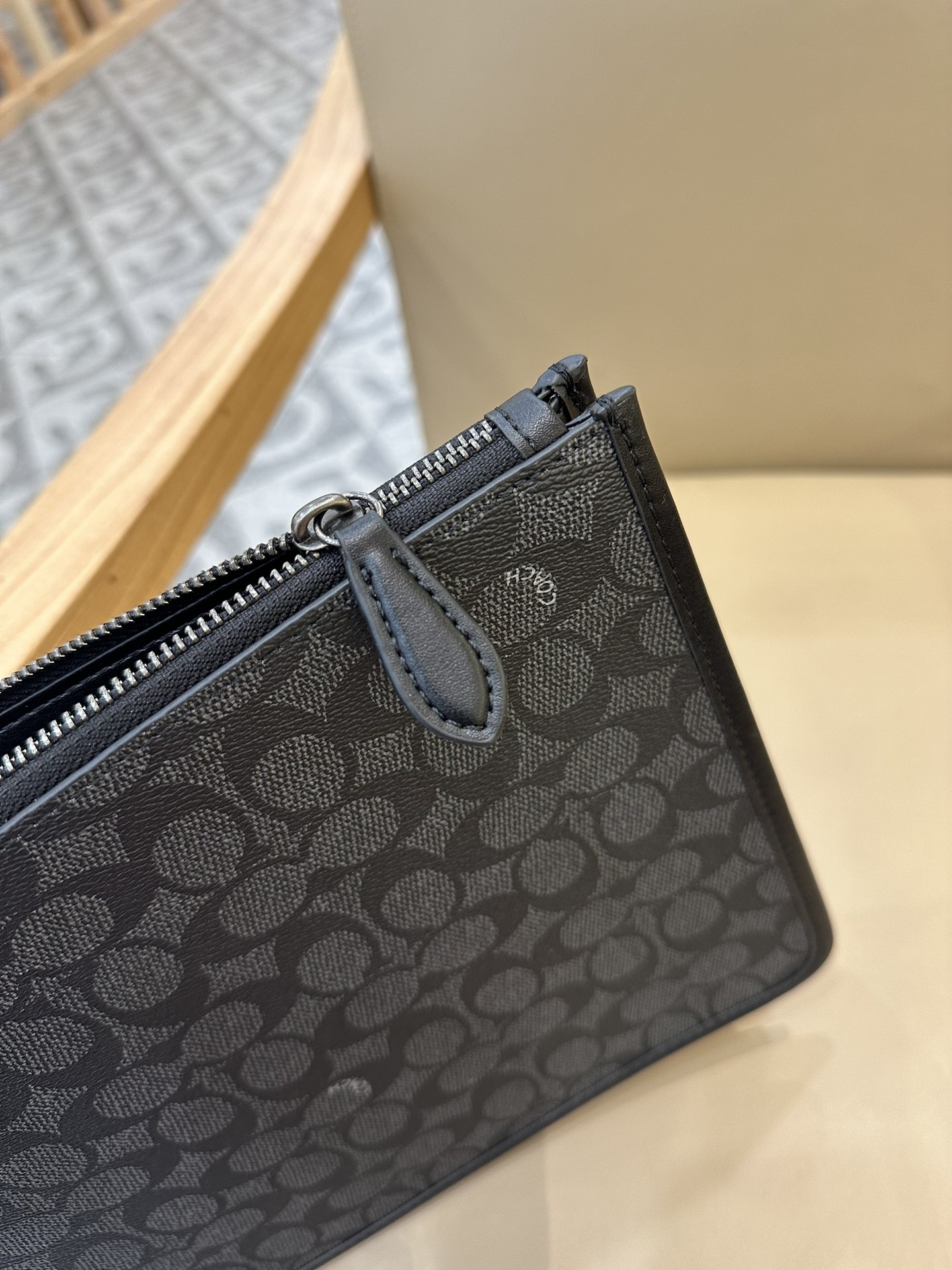 Coach 新款COACH/蔻驰CR786 CR787男士 标志CHARTER手包 人造革配牛皮革