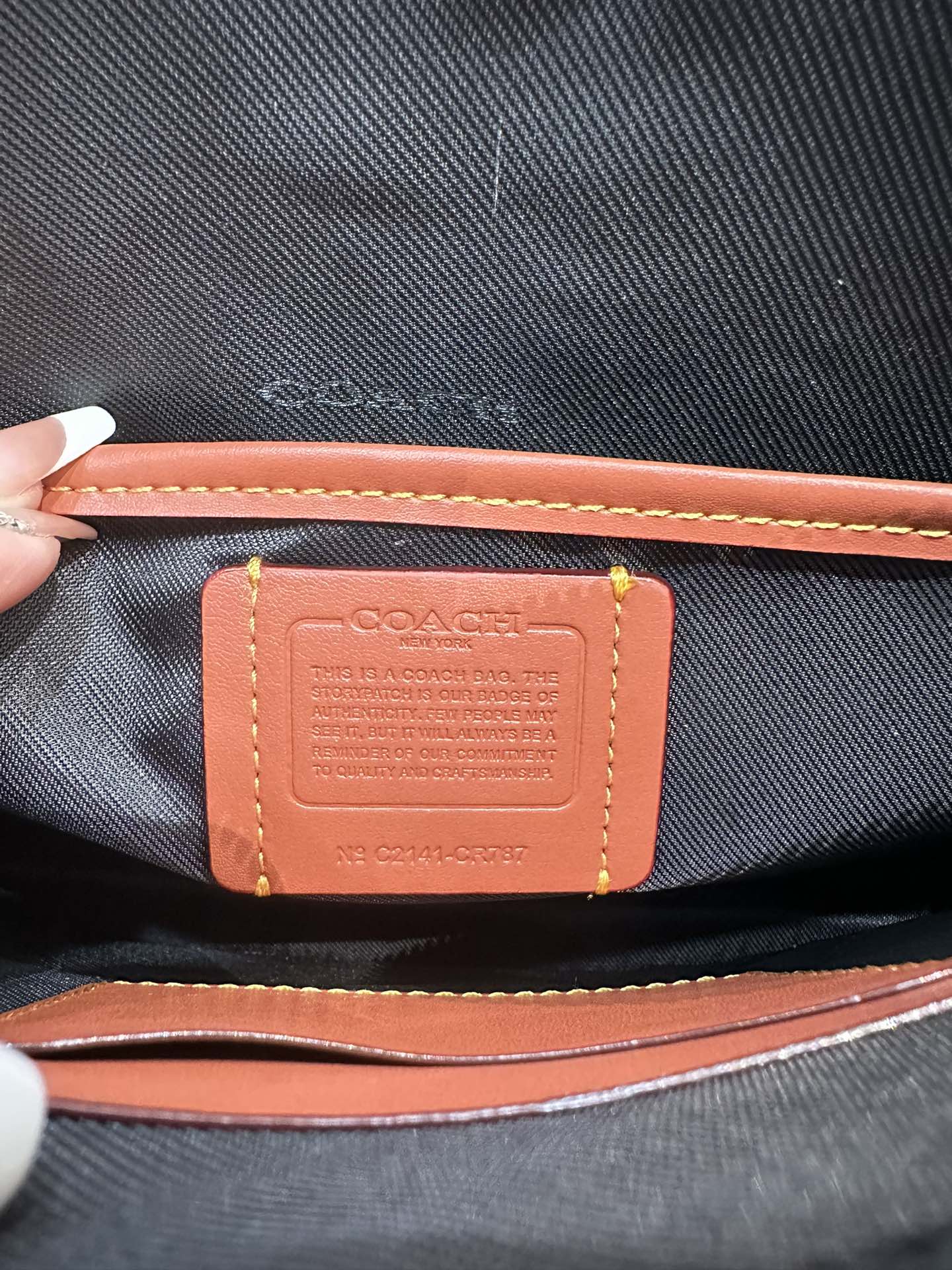 Coach 新款COACH/蔻驰CR786 CR787男士 标志CHARTER手包 人造革配牛皮革