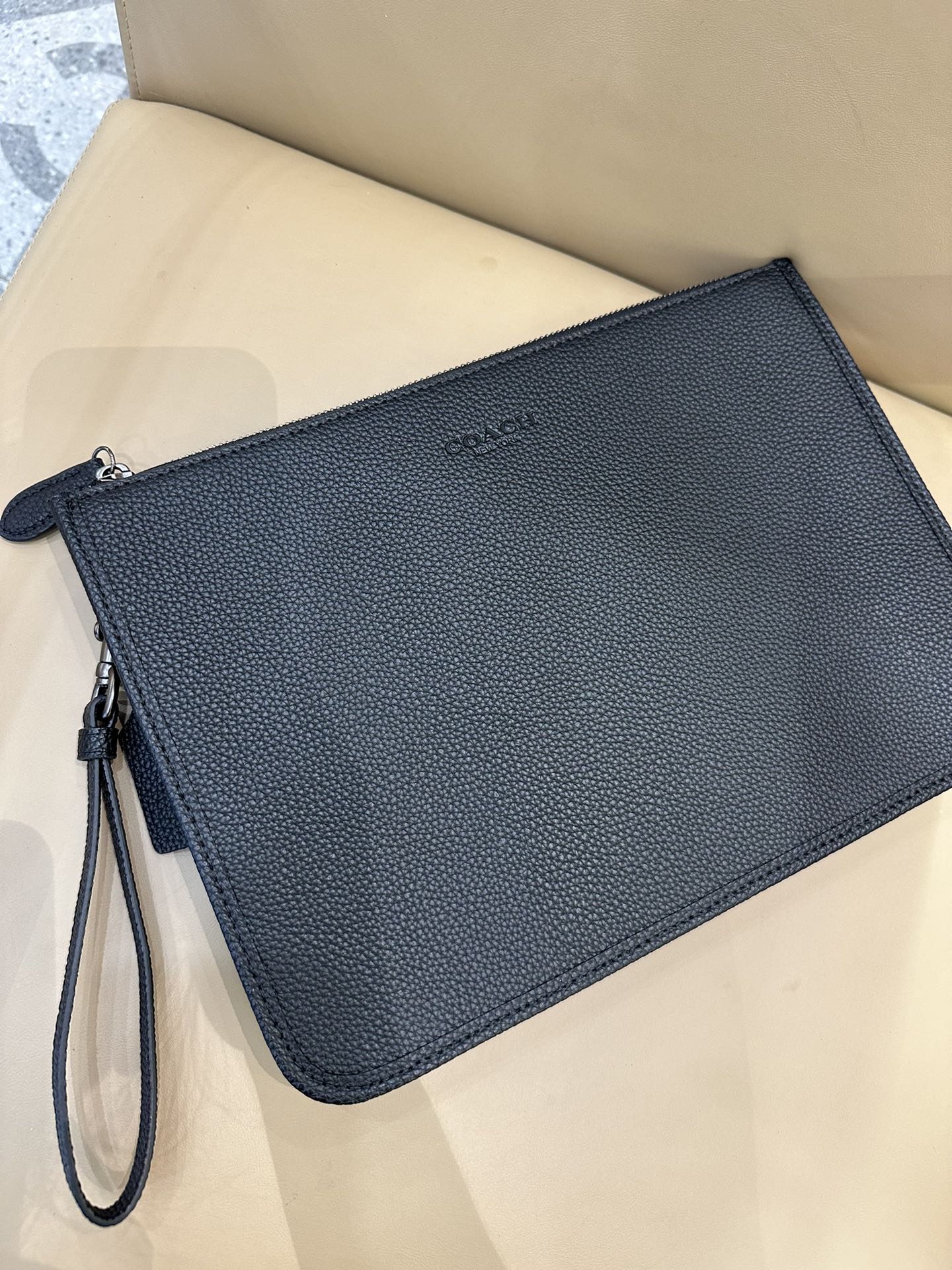 Coach 新款COACH/蔻驰CR786 CR787男士 标志CHARTER手包 人造革配牛皮革